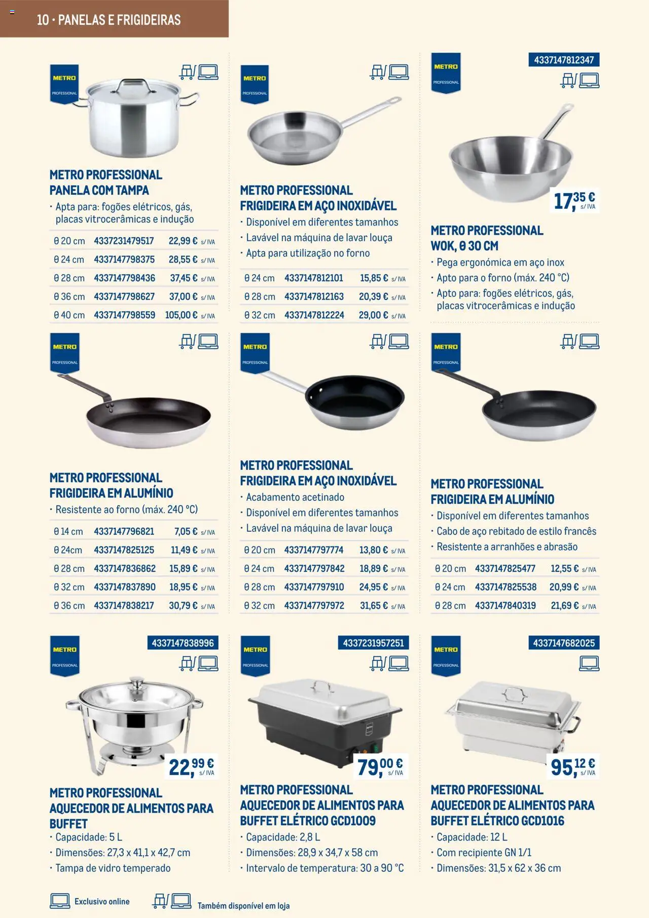 Makro -  Equipamento de cozinha e serviço de mesa - Catálogo 2025 │ válido de 03.03.2025 | Página: 10 | Produtos: Forno, Cabo, Máquina de lavar, Panela