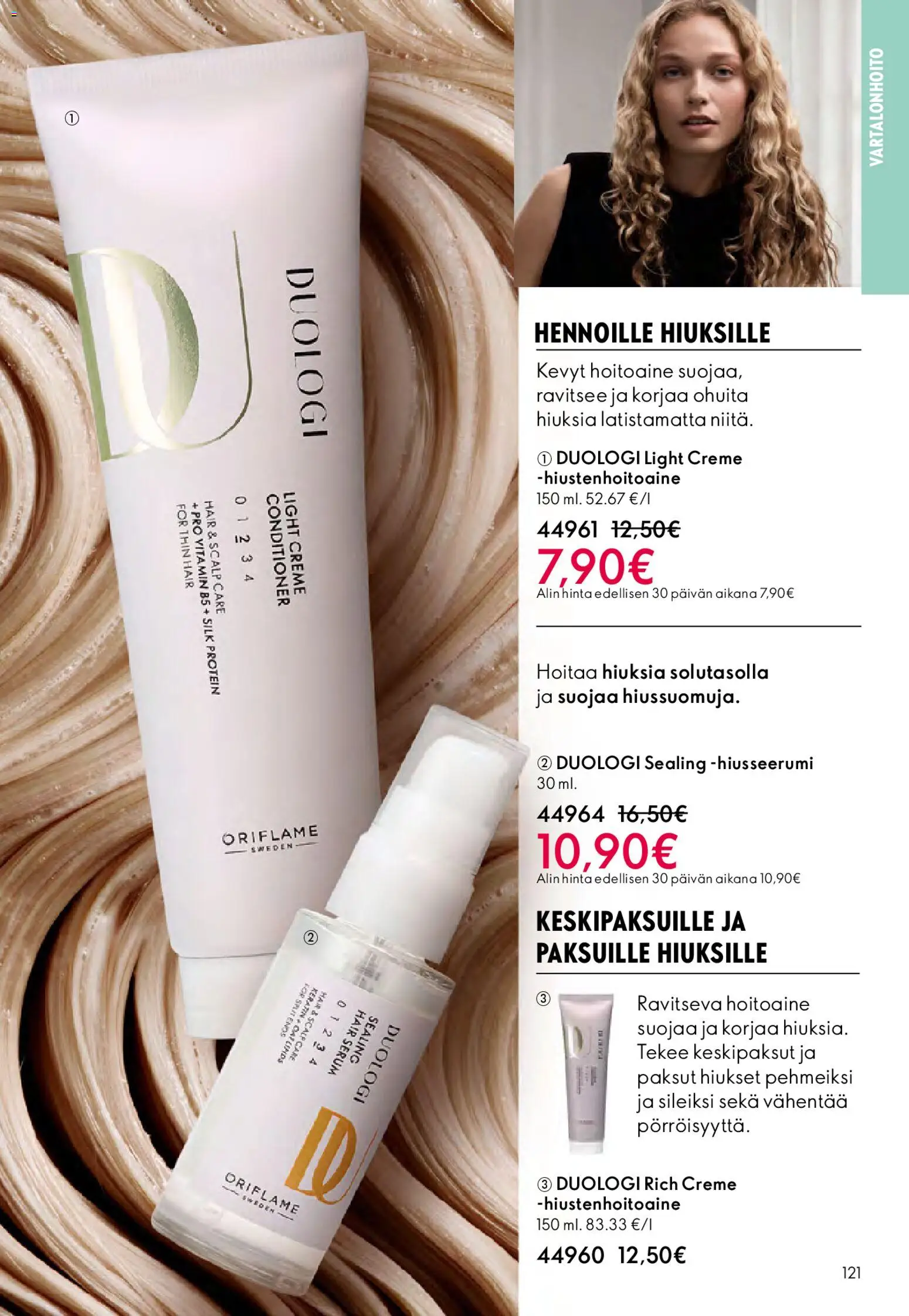 Oriflame - Esite 05 – voimassa 01.04.2026 alkaen | Sivu: 121 | Tuotteet: Hoitoaine, Hiustenhoitoaine