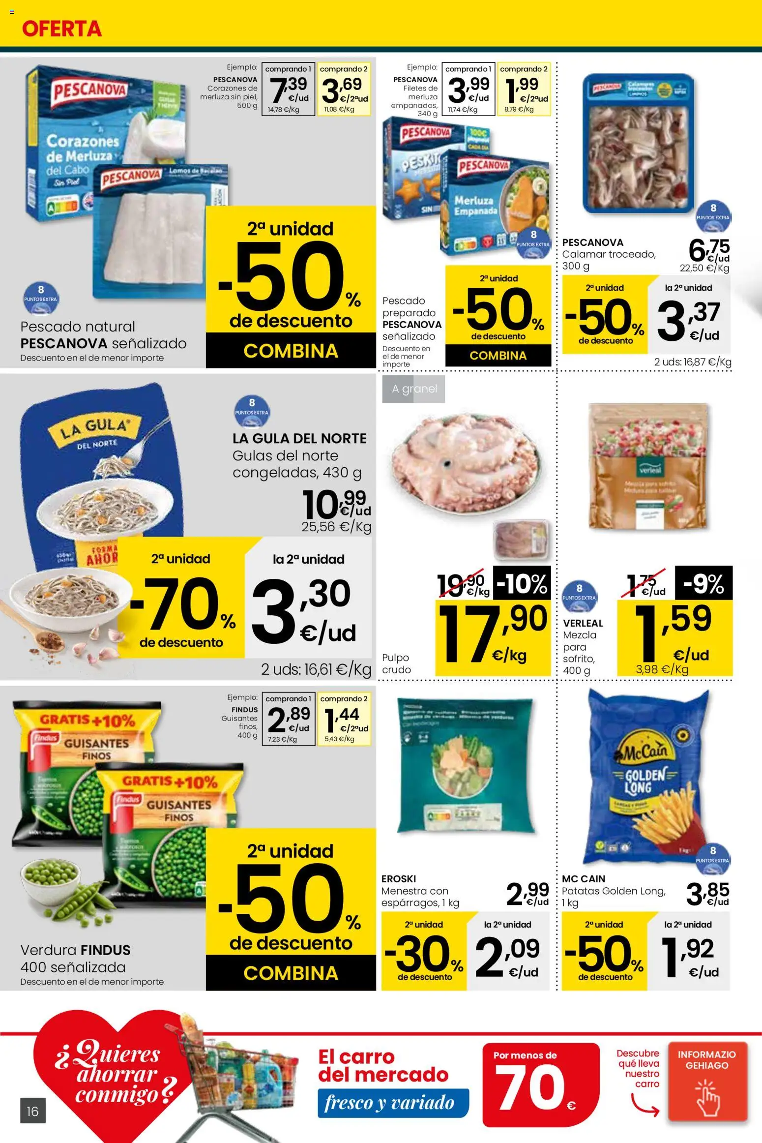 Eroski - Quieres ahorrar conmigo Center │ válido desde el 26.03.2026 | Página: 16 | Productos: Pescado