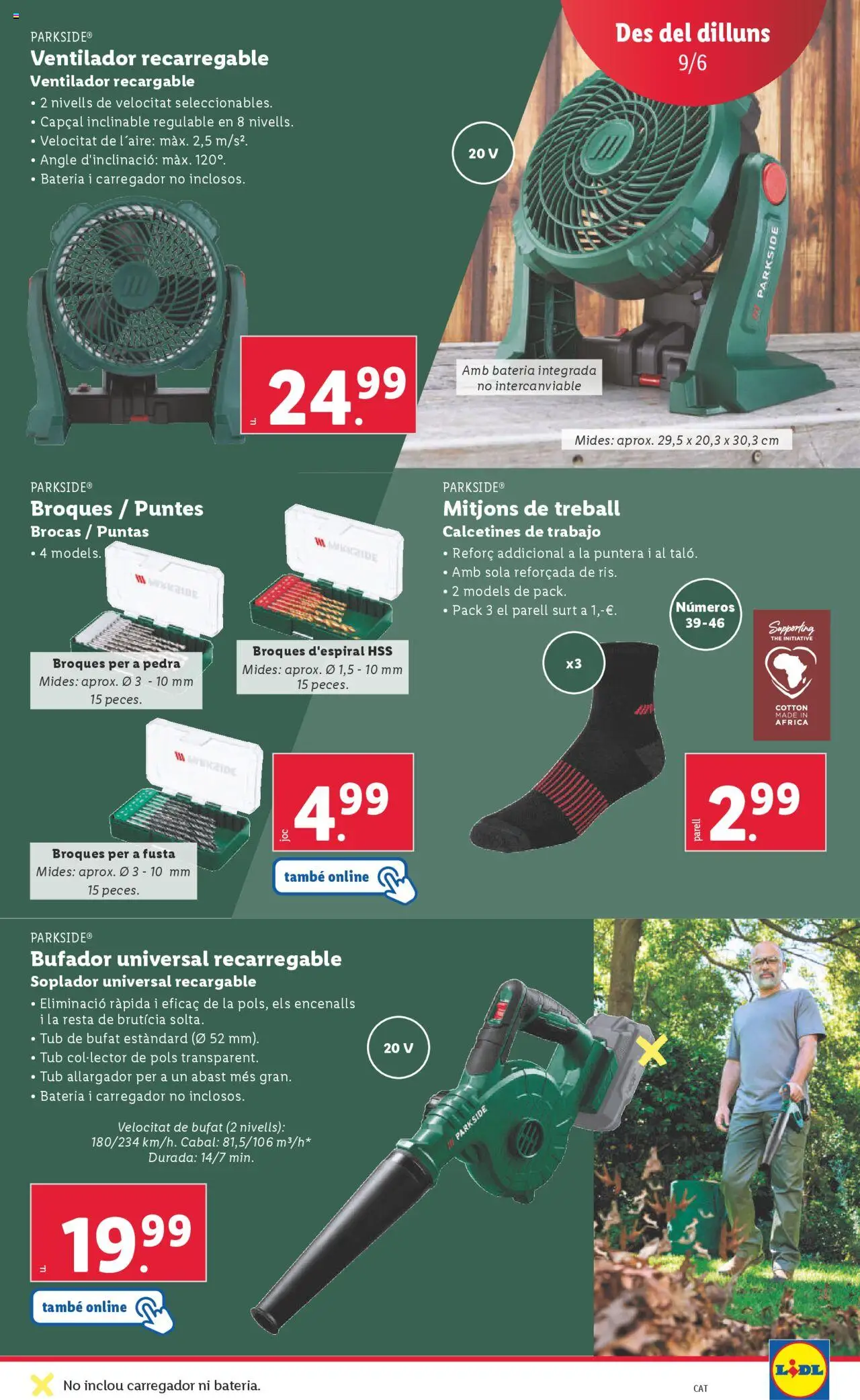 Lidl catálogo BCN │ válido desde el 09.06.2025 | Página: 41 | Productos: Ventilador, Batería