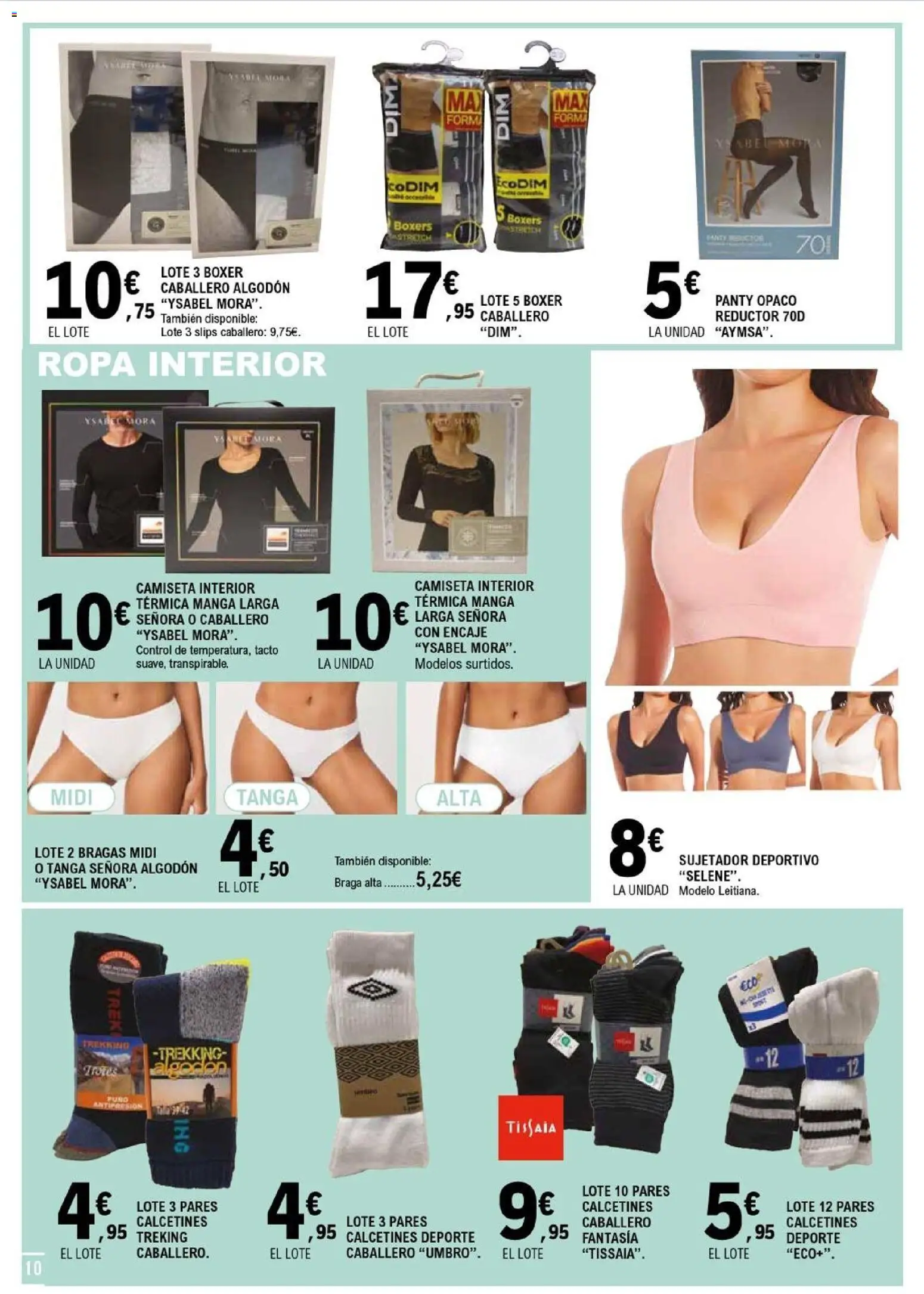 E.Leclerc folleto │ válido desde el 28.01.2026 | Página: 10 | Productos: Ropa interior, Bragas, Boxers, Ropa