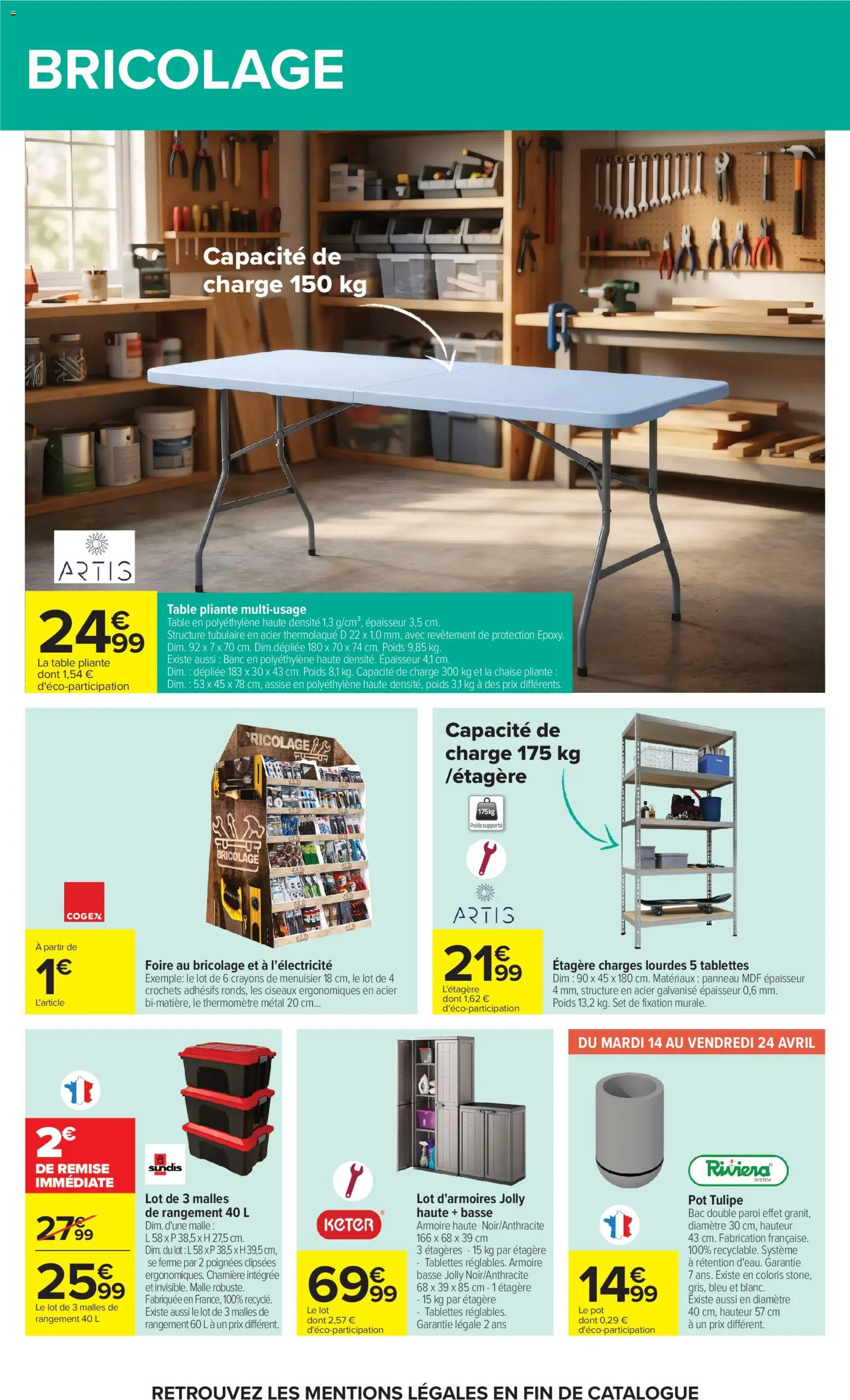 {H1} | Page: 67 | Produits: Thermomètre, Étagère, Ciseaux, La chaise pliante