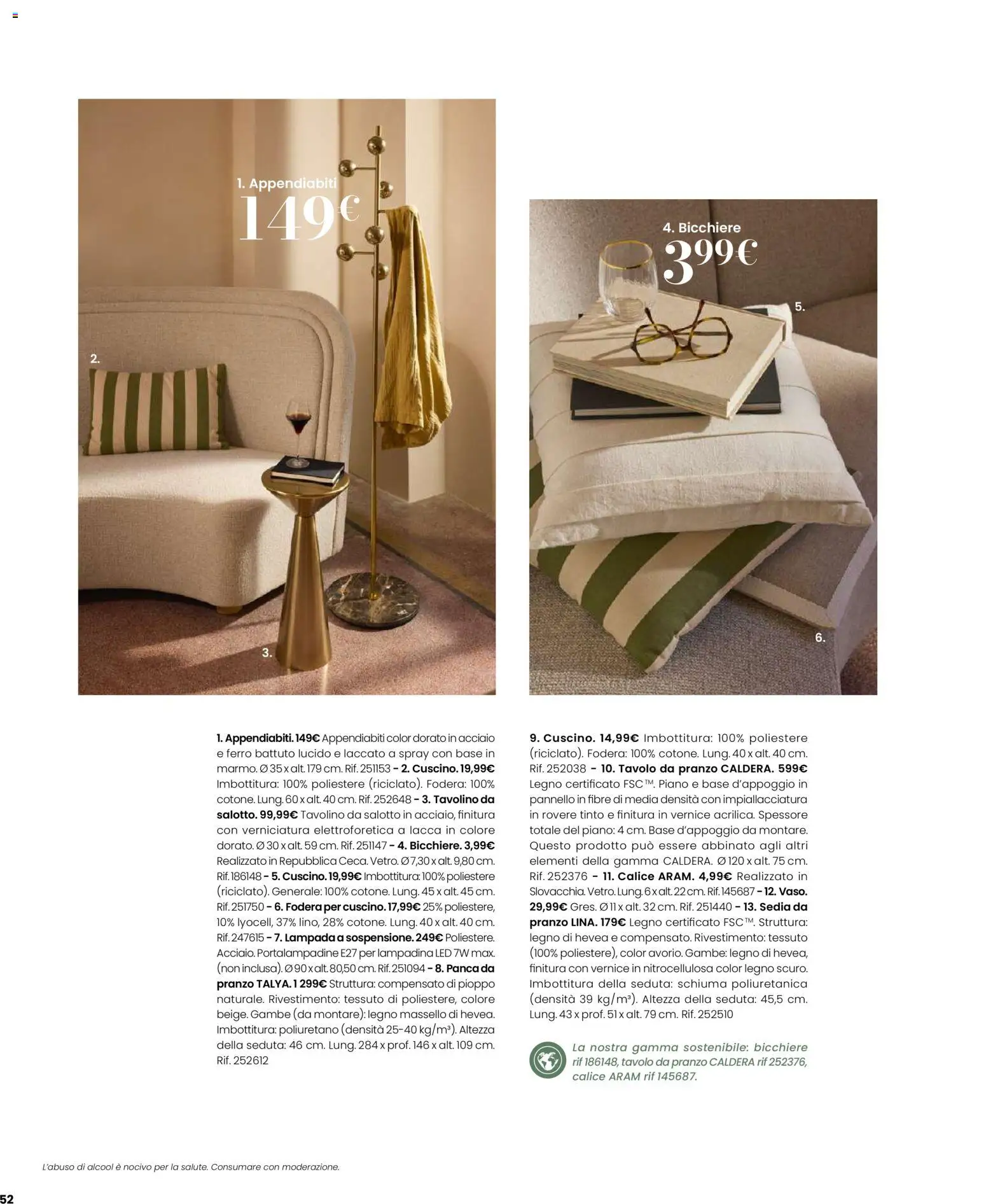 Volantino Maisons du Monde del 12.02.2026 | Pagina: 52 | Prodotti: Calice, Tavolo, Sedia, Lampada