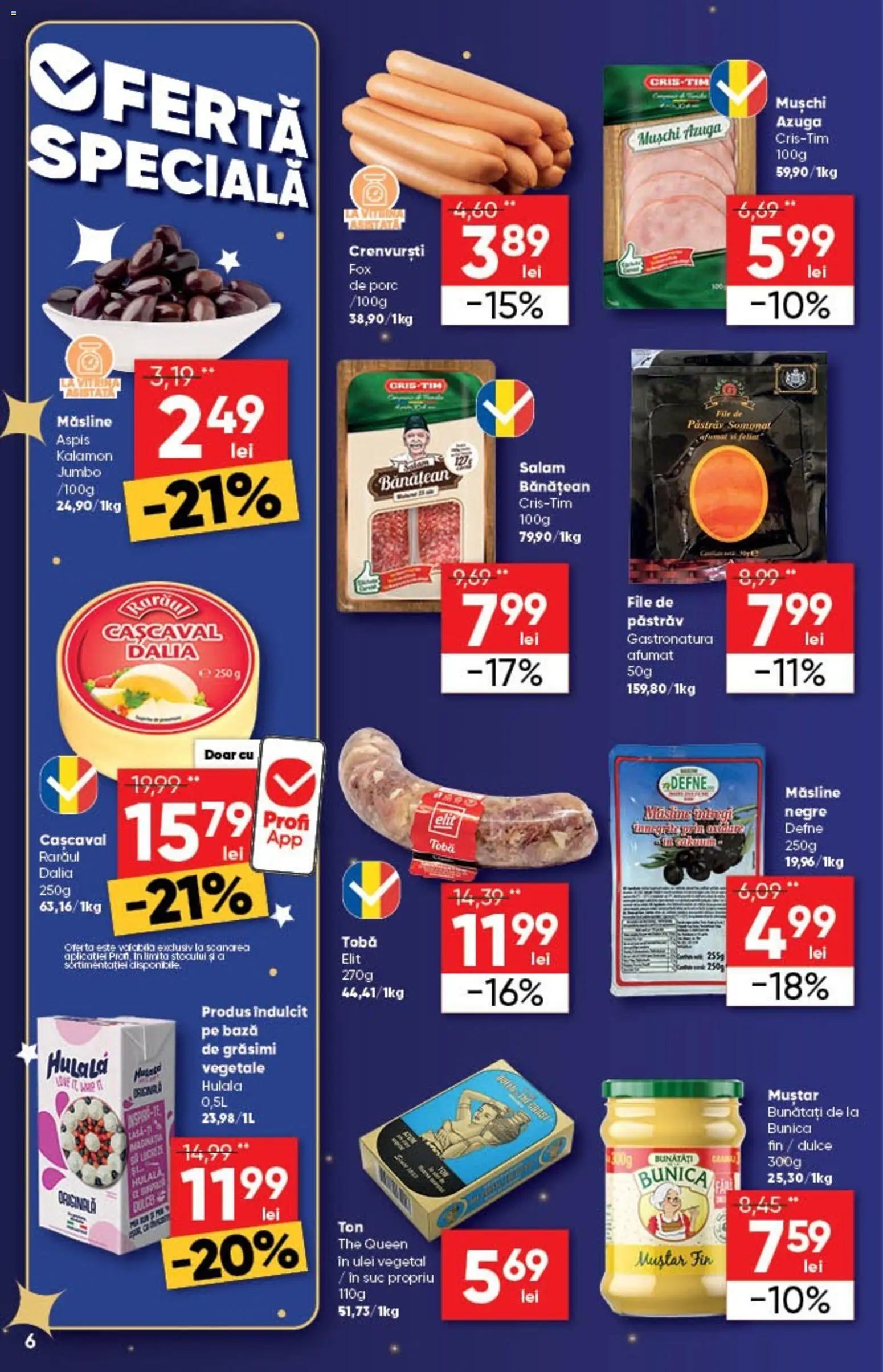 Noul catalog Profi – valabil de la 26.12.2025 | Pagină: 6 | Produse: Crenvurști, Salam, Suc, Muștar
