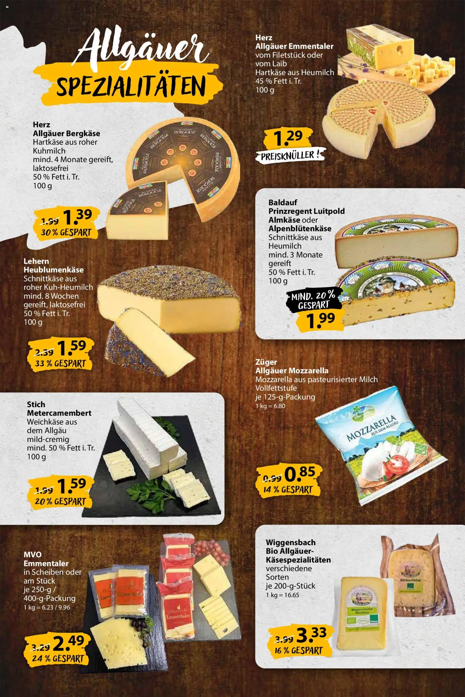 V-Markt - K&#228;sebeilage 2025 – gültig ab 30.10.2025 | Seite: 2 | Produkte: Milch, Mozzarella