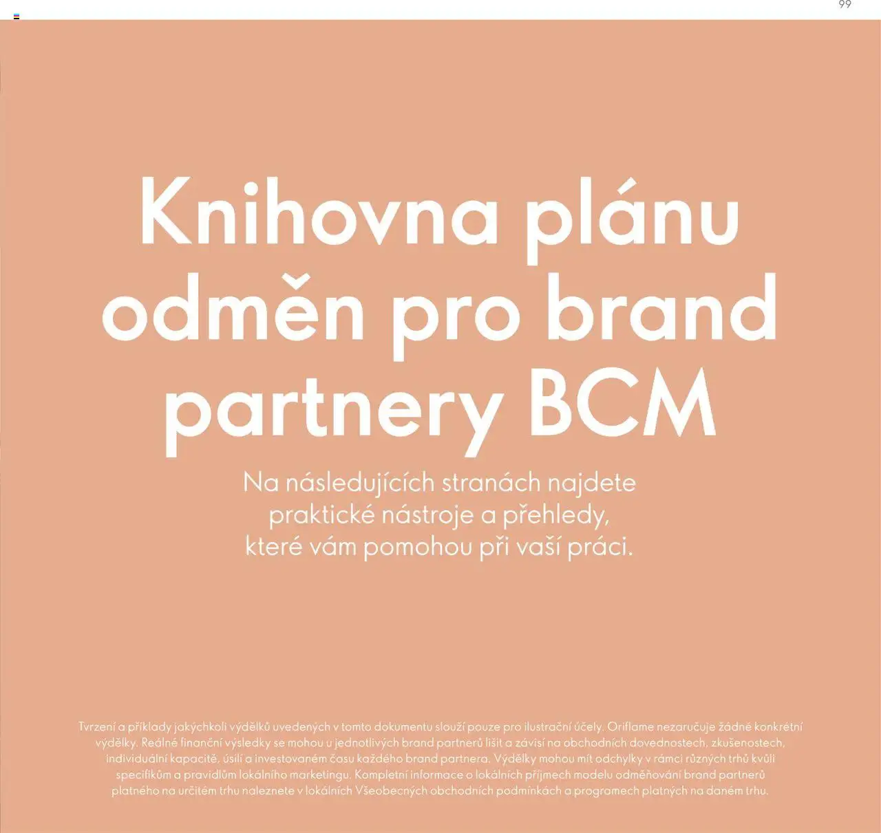 Oriflame katalog Plán odměn pro Brand Partnery od 10.04.2025 | Strana: 99 | Produkty: Knihovna