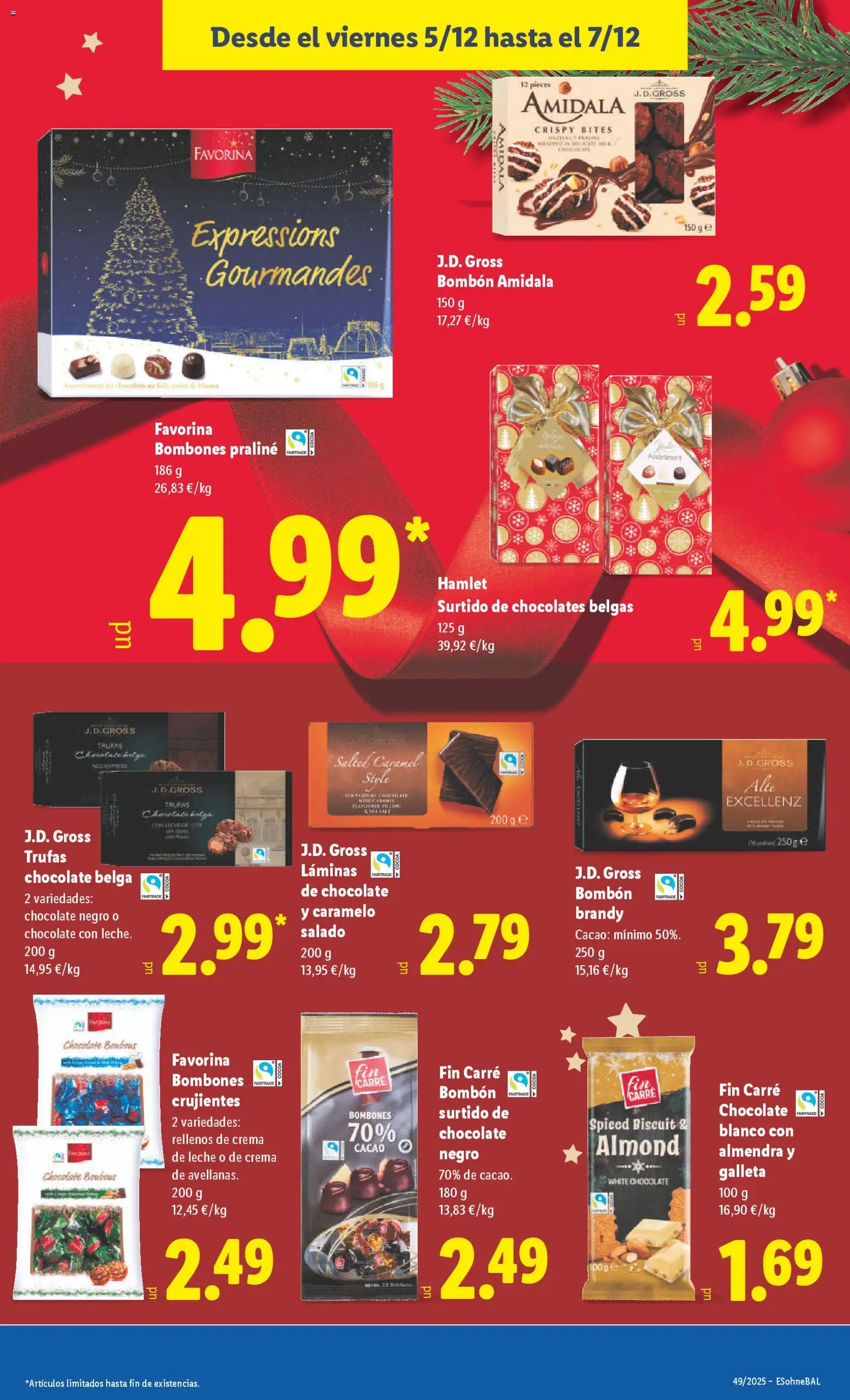Lidl folleto │ válido desde el 01.12.2025 | Página: 47 | Productos: Leche, Chocolate, Crema, Φρυγανιές σικάλεως
