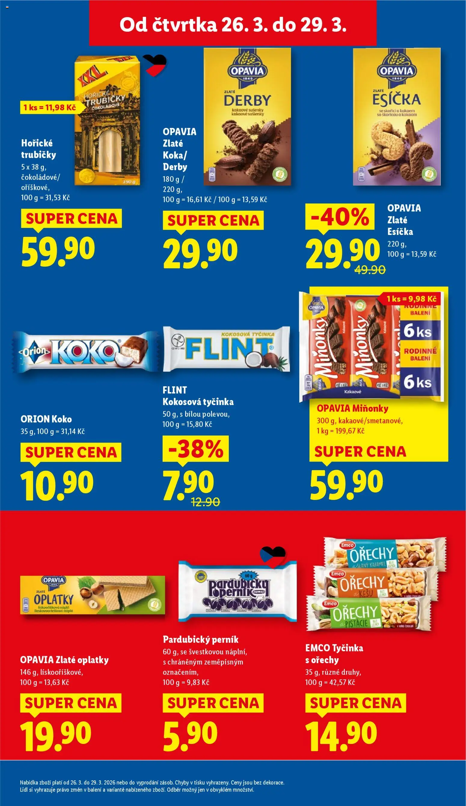 Lidl leták od 26.03.2026 | Strana: 21 | Produkty: Pistácie, Ořechy, Esíčka, Sušenky