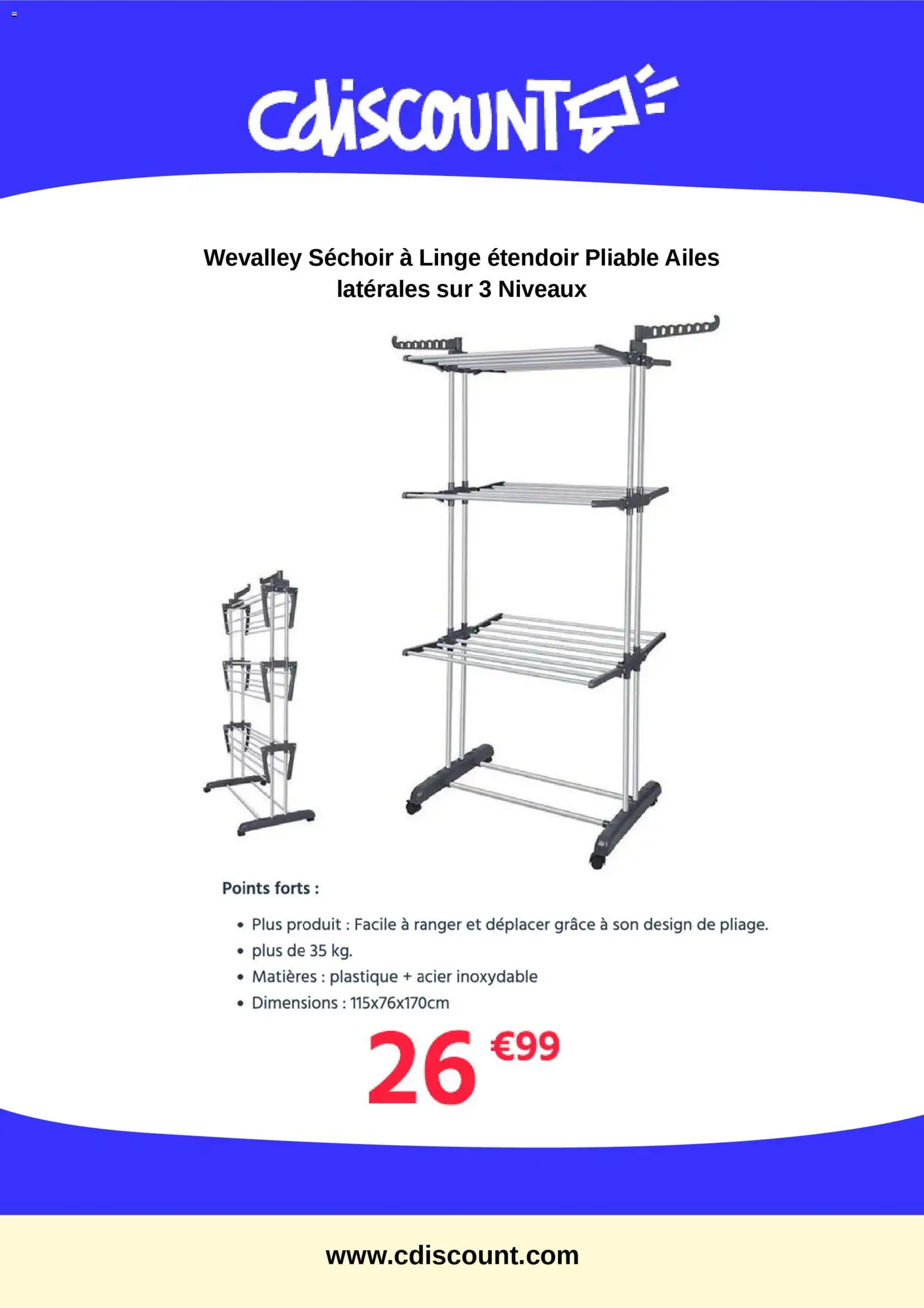 {H1} | Page: 6 | Produits: Séchoir, Étendoir, Sechoir à linge