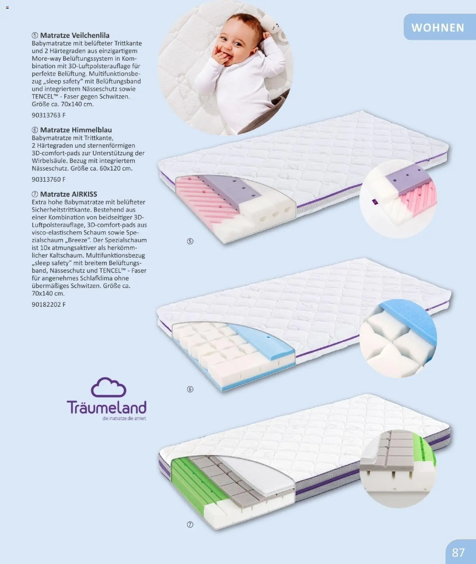 Vedes  Babykatalog  – gültig ab 01.01.2026 | Seite: 87 | Produkte: Matratze
