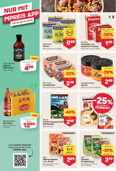 MPREIS Flugblatt ab 16.04.2026 gültig | Seite: 8 | Produkte: Whiskey, Eis, Gemüse, Erbsen