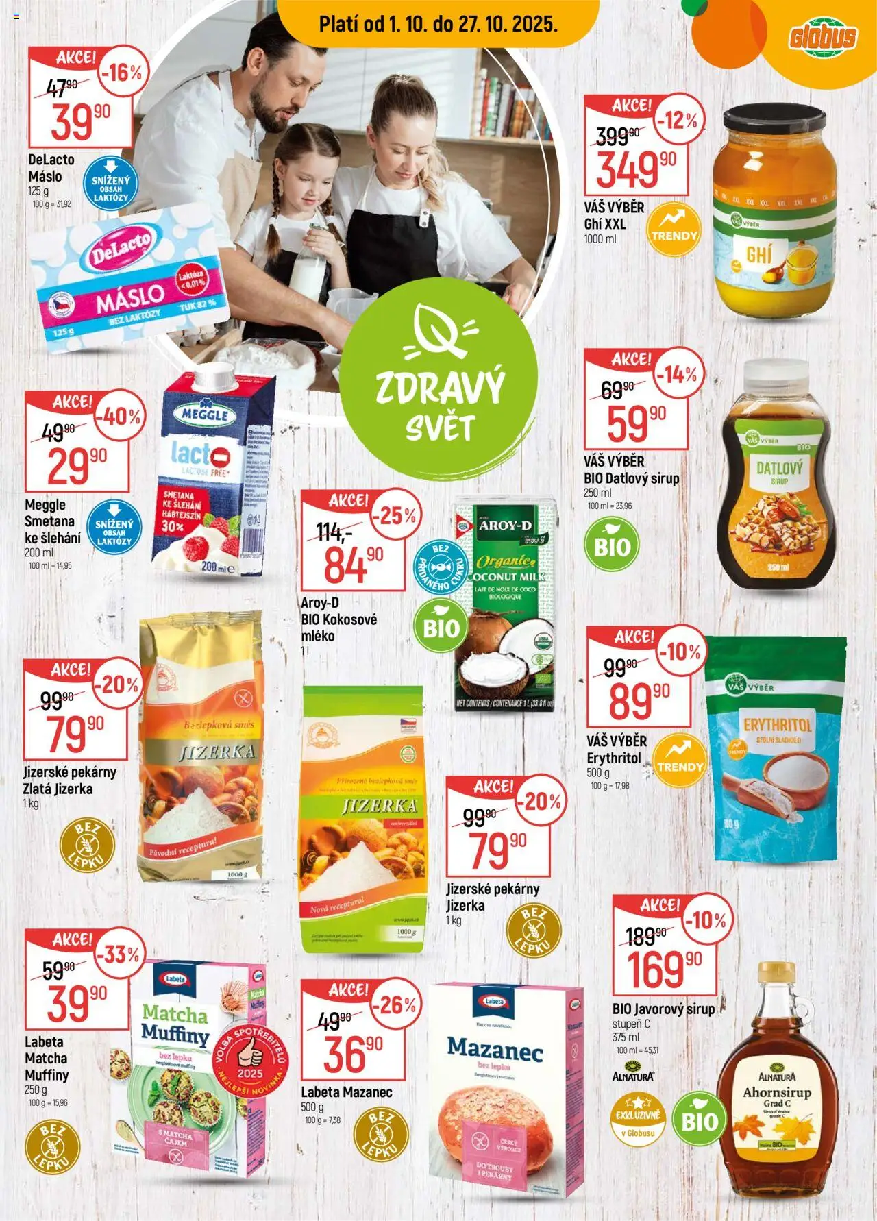 Globus leták - Pardubice od 01.10.2025 | Strana: 6 | Produkty: Kokosové mléko, Globus, Matcha, Sirup