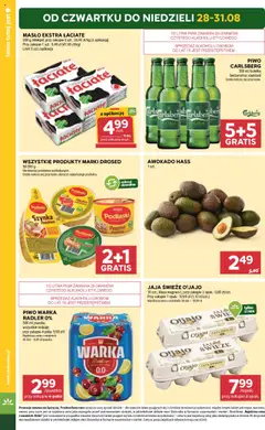 Stokrotka Gazetka od 28.08.2025 | Strona: 4 | Produkty: Stokrotka, Piwo, Awokado, Jaja