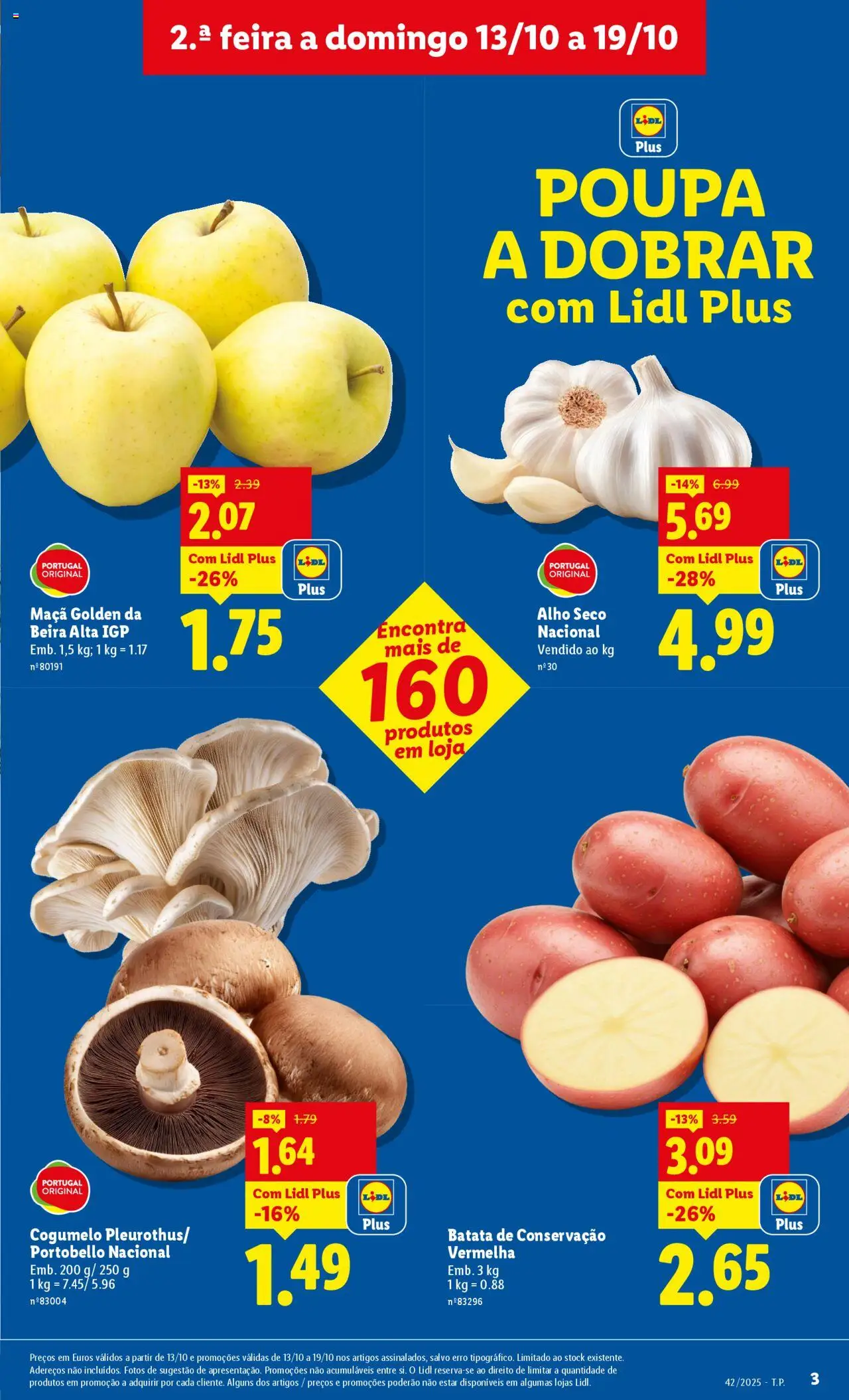 Lidl folheto │ válido de 13.10.2025 | Página: 3 | Produtos: Batata, Maça