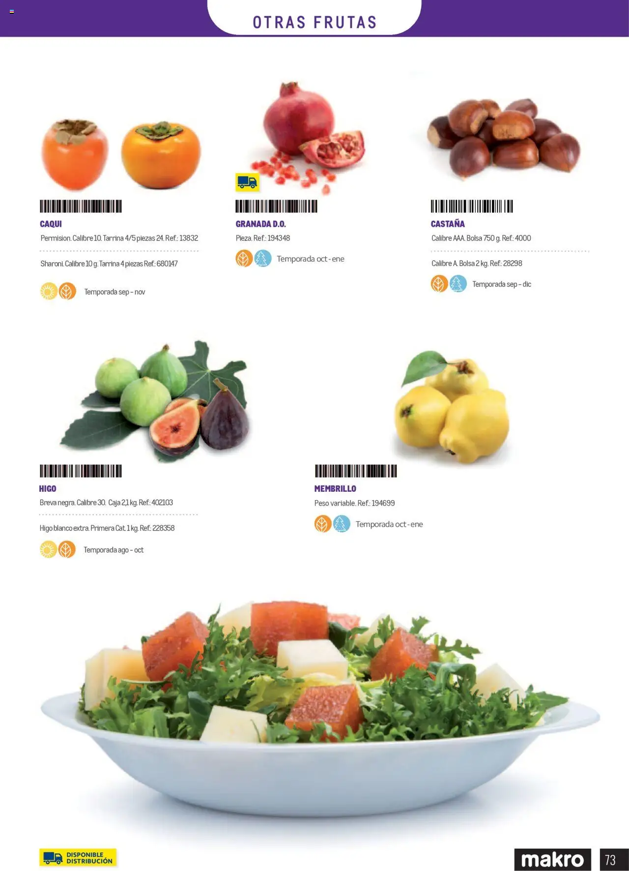 Makro catálogo │ válido desde el 01.01.2025 | Página: 73 | Productos: Bolsa, Peso, Caja