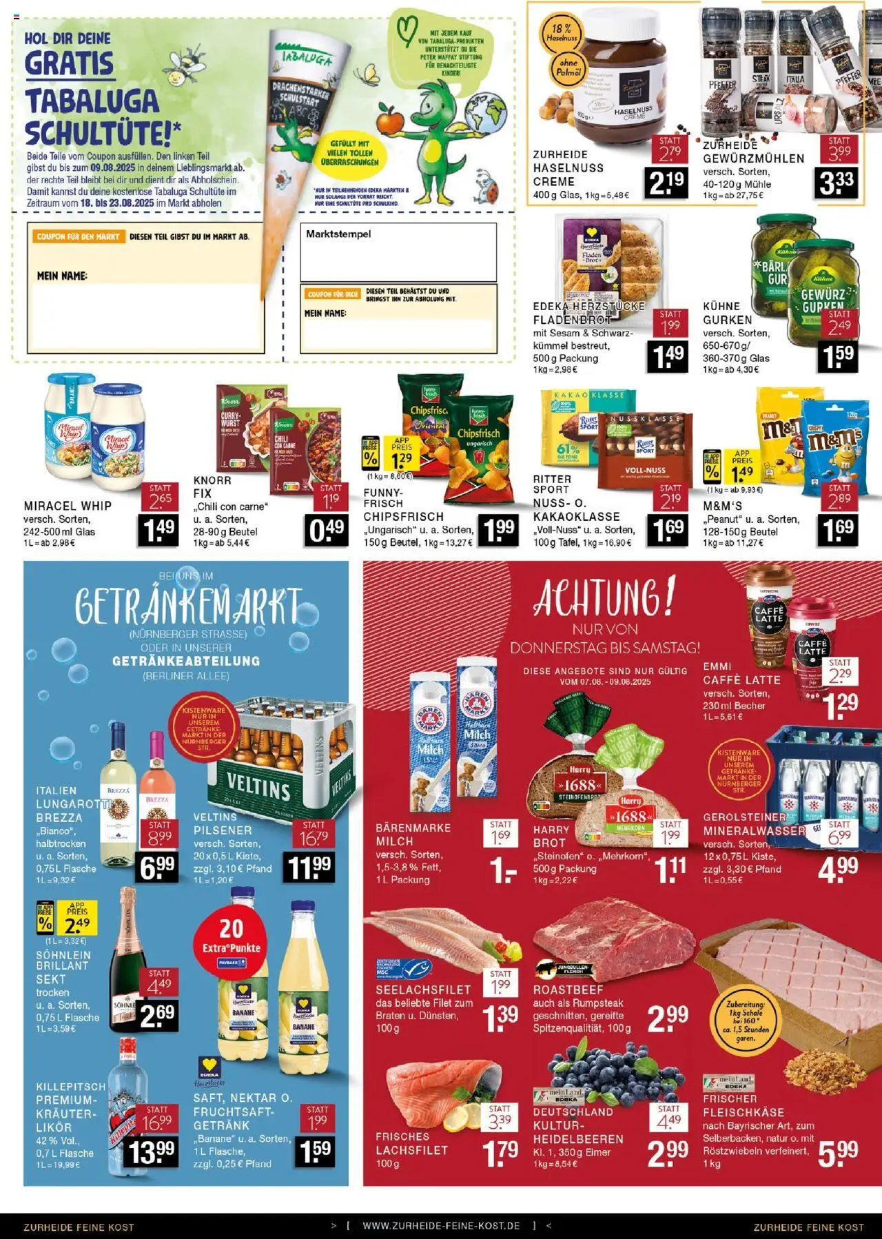 Edeka Zurheide Prospekt 	 - gültig ab dem 04.08.2025 | Seite: 8