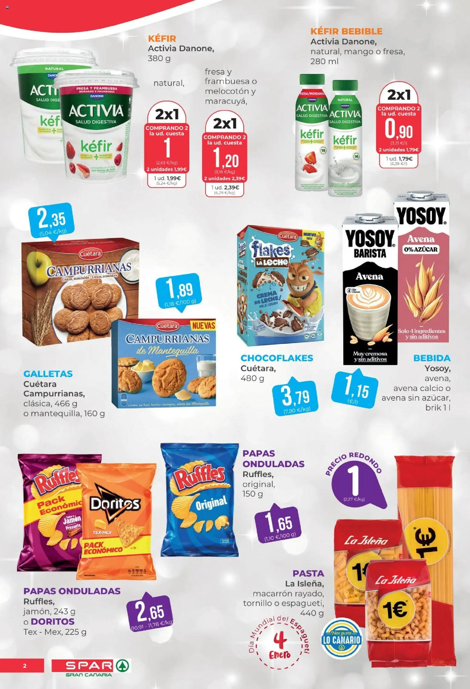 Spar - folleto │ válido desde el 02.01.2026 | Página: 2 | Productos: Κρεμάστρα, Leche, Jamón, Συσκευή ροής