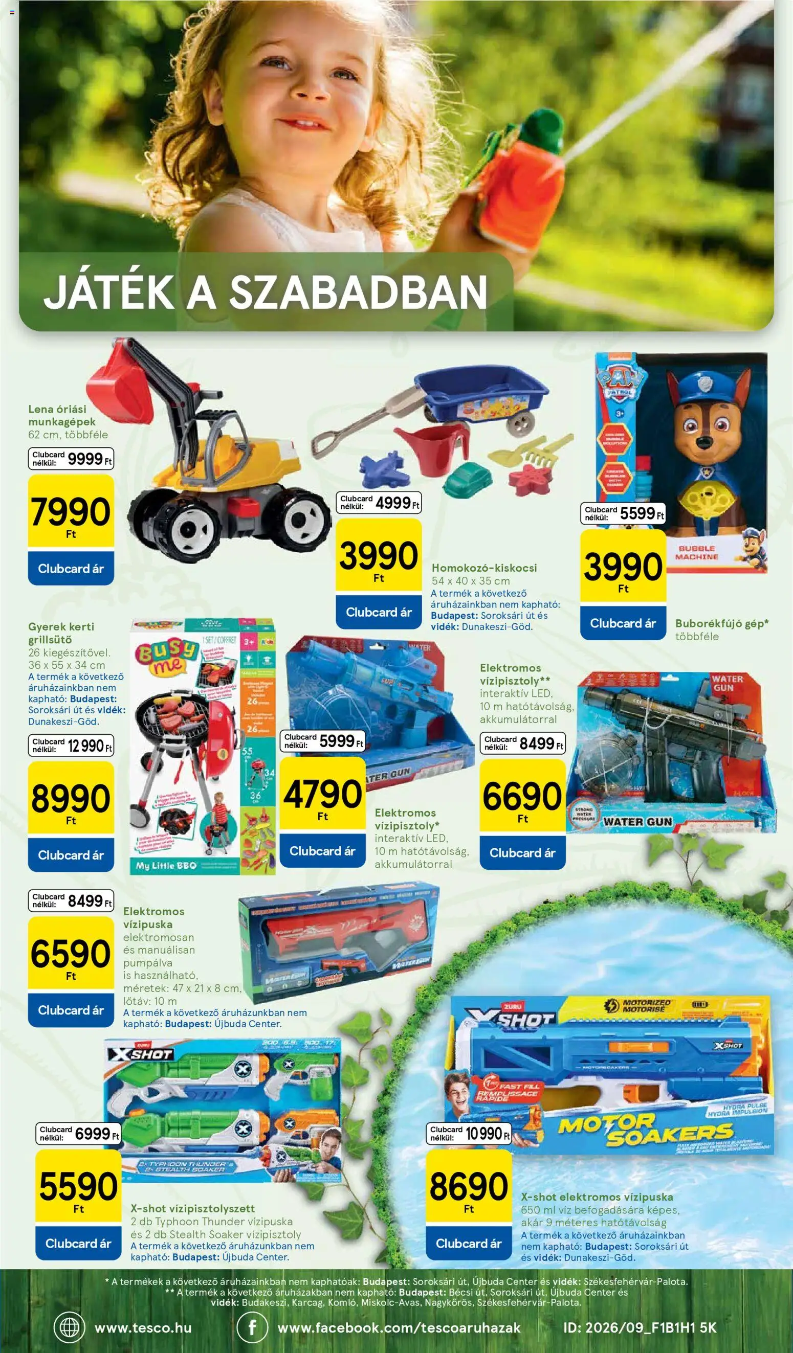 Tesco akciós ujság - amely érvényes a következő dátumtól: 28.04.2026 | Oldal: 18 | Termékek: Grillsütő, Játék