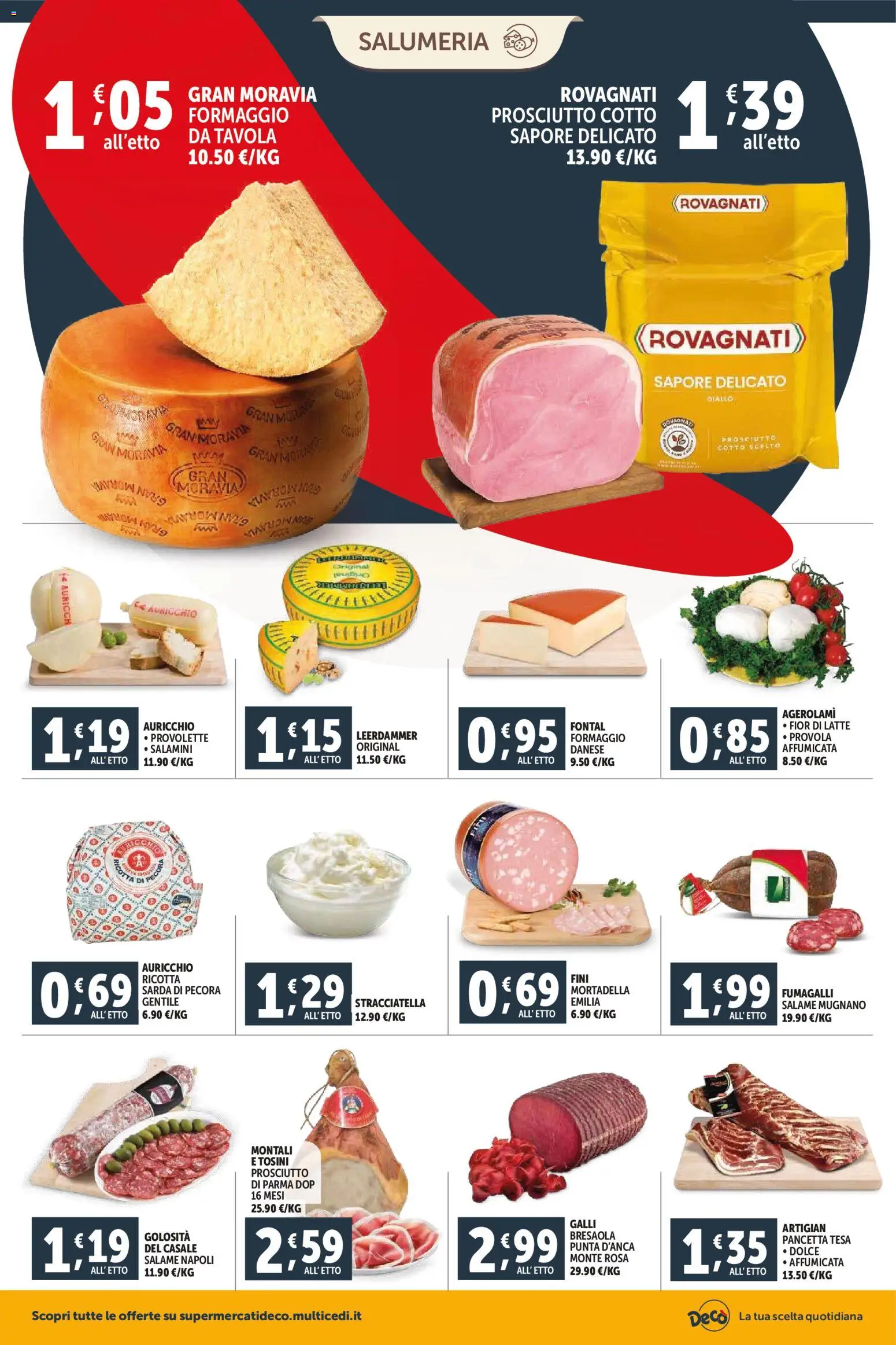 Volantino Decò del 11.02.2026 | Pagina: 2 | Prodotti: Pancetta, Prosciutto, Ricotta, Stracciatella