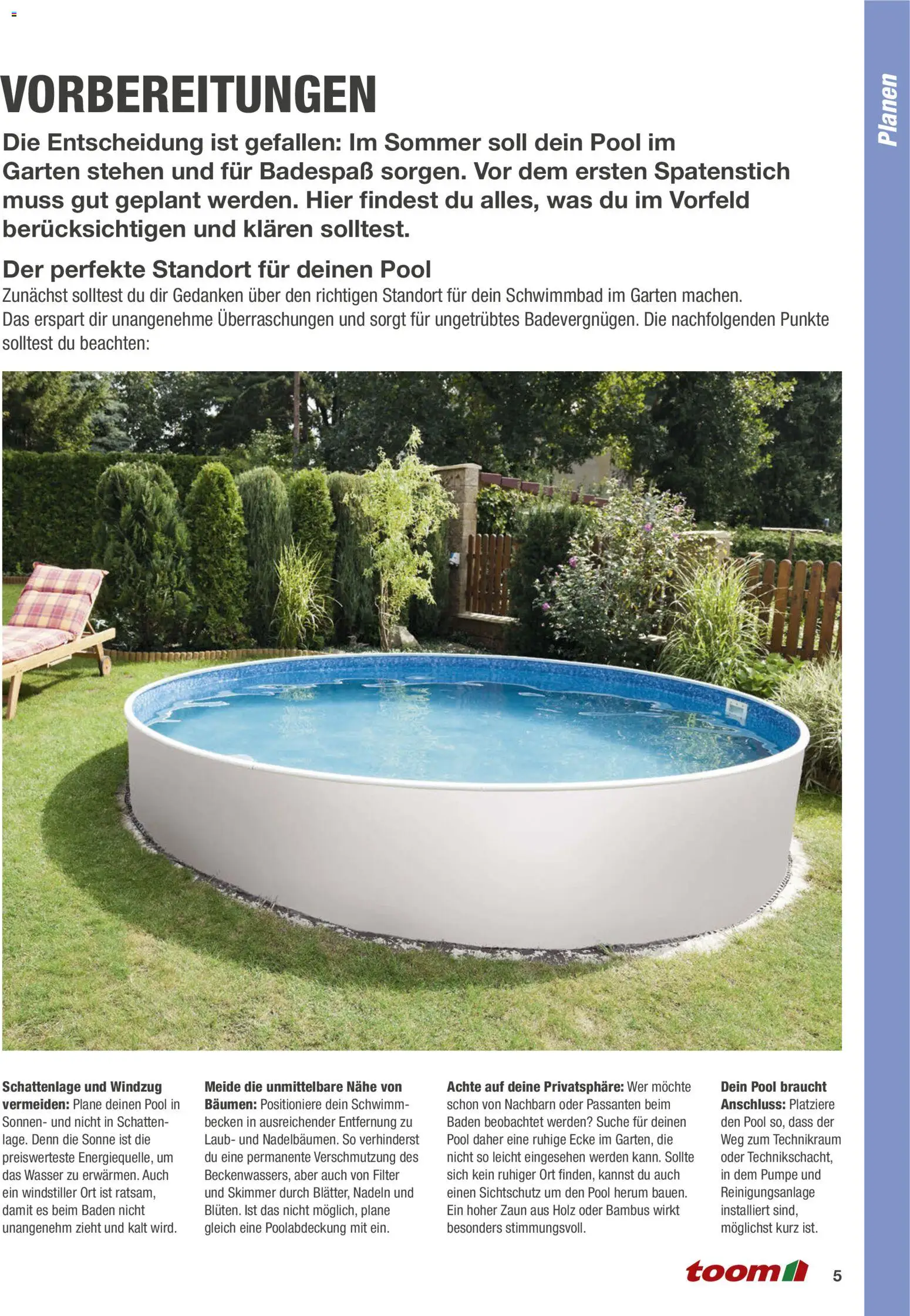 Toom Baumarkt Pool selber bauen – gültig ab 01.01.2026 | Seite: 5 | Produkte: Wasser