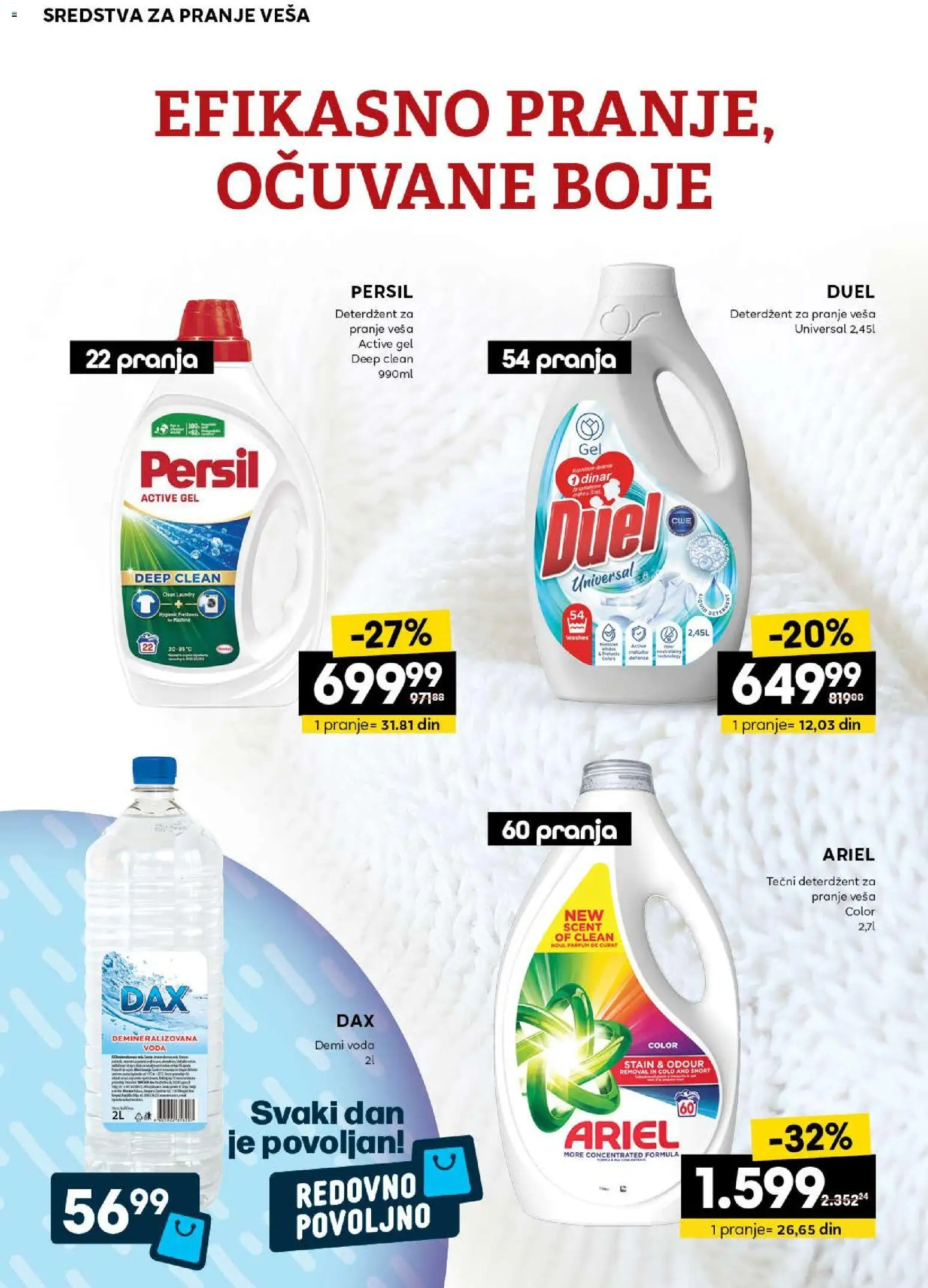 Idea katalog - važi od 25.12.2025 | Strana: 22 | Proizvode: Deterdžent, Ariel, Voda, Persil
