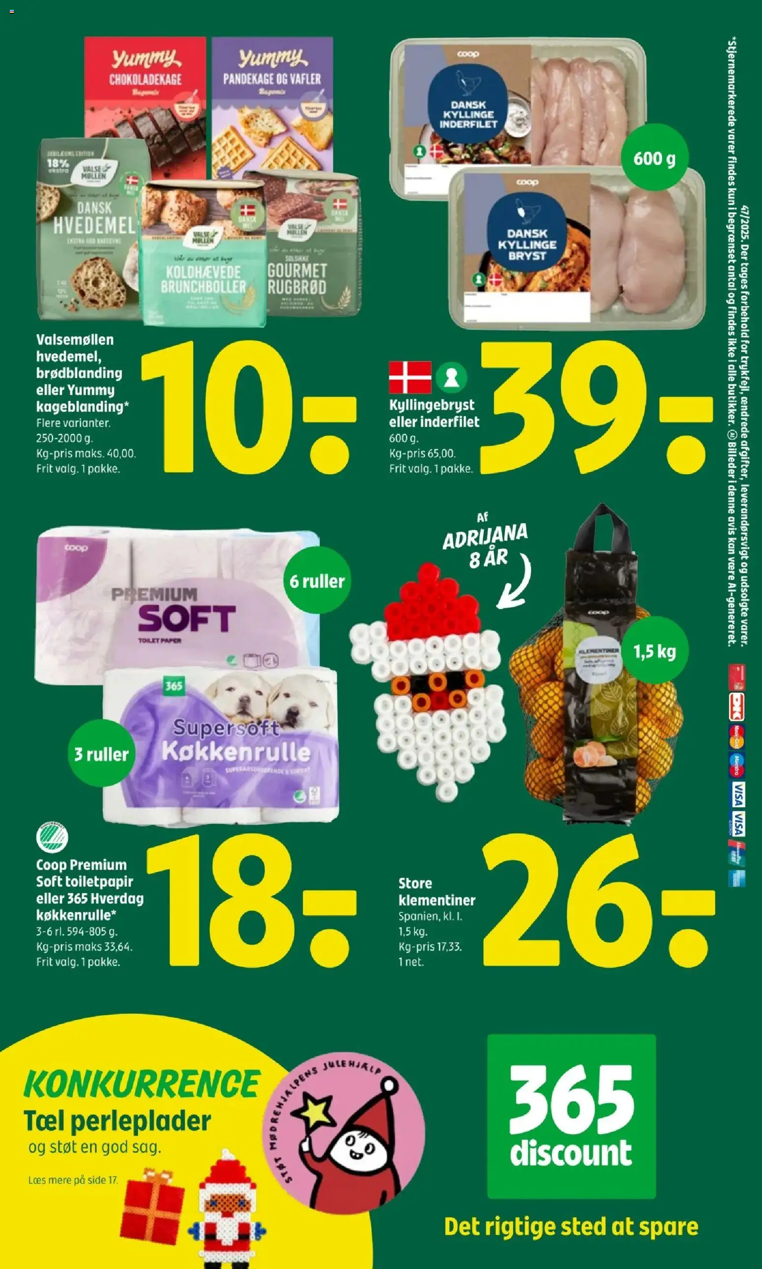 Coop 365 tilbudsavis – gyldig fra 20.11.2025 | Side: 7 | Produkter: Chokoladekage, Toilet, Vafler, Rugbrød