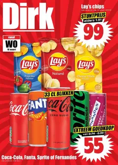Dirk folder week 12 - Voorbeeld van een folder van Dirk, geldig van 18.03.2026 | Pagina: 34 | Producten: Chips, Sprite, Zak, Kész piskótalap