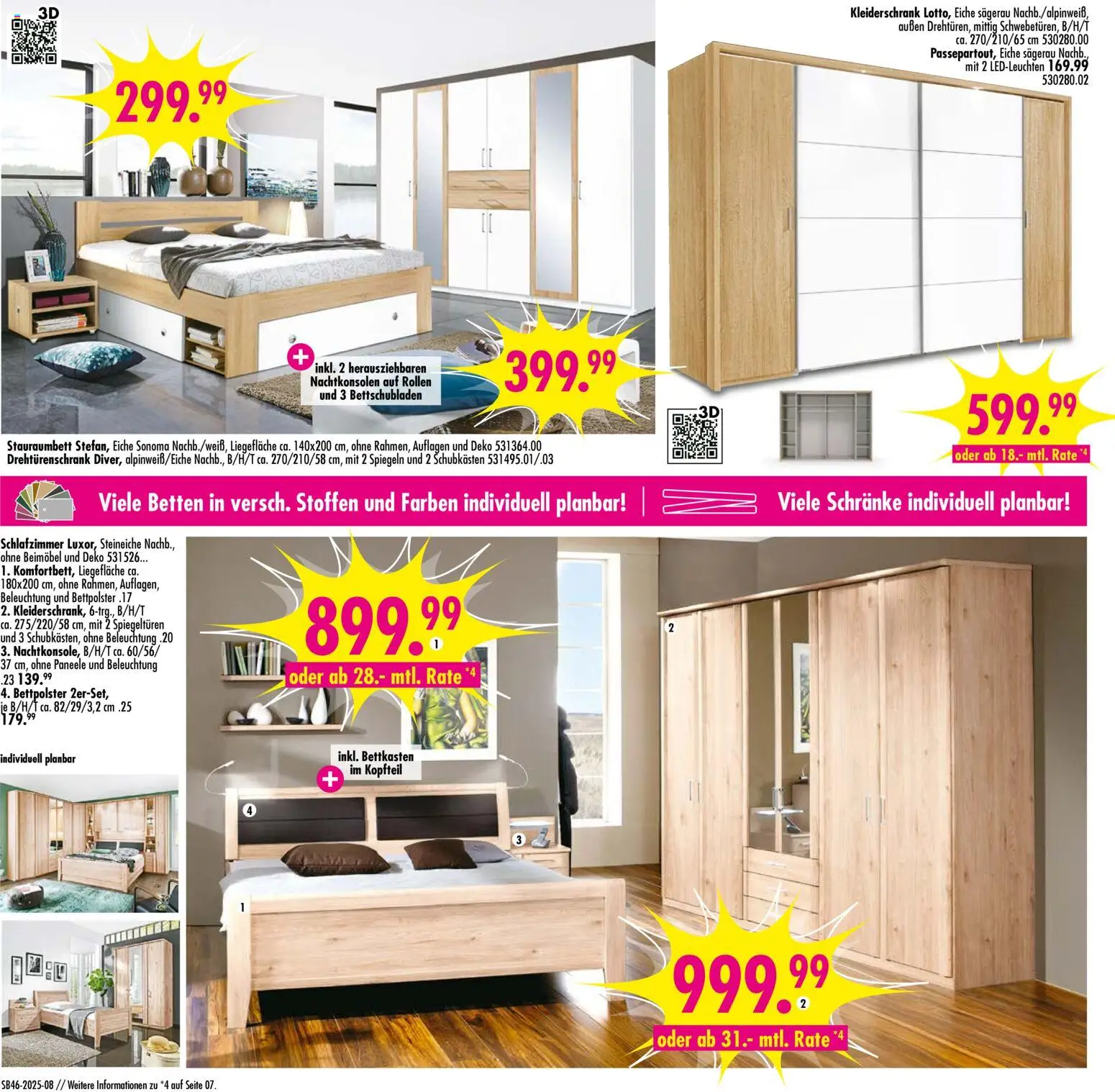 SB Möbel Boss Prospekt Wittenberg – gültig ab 08.11.2025 | Seite: 8 | Produkte: Kleiderschrank, Drehtürenschrank