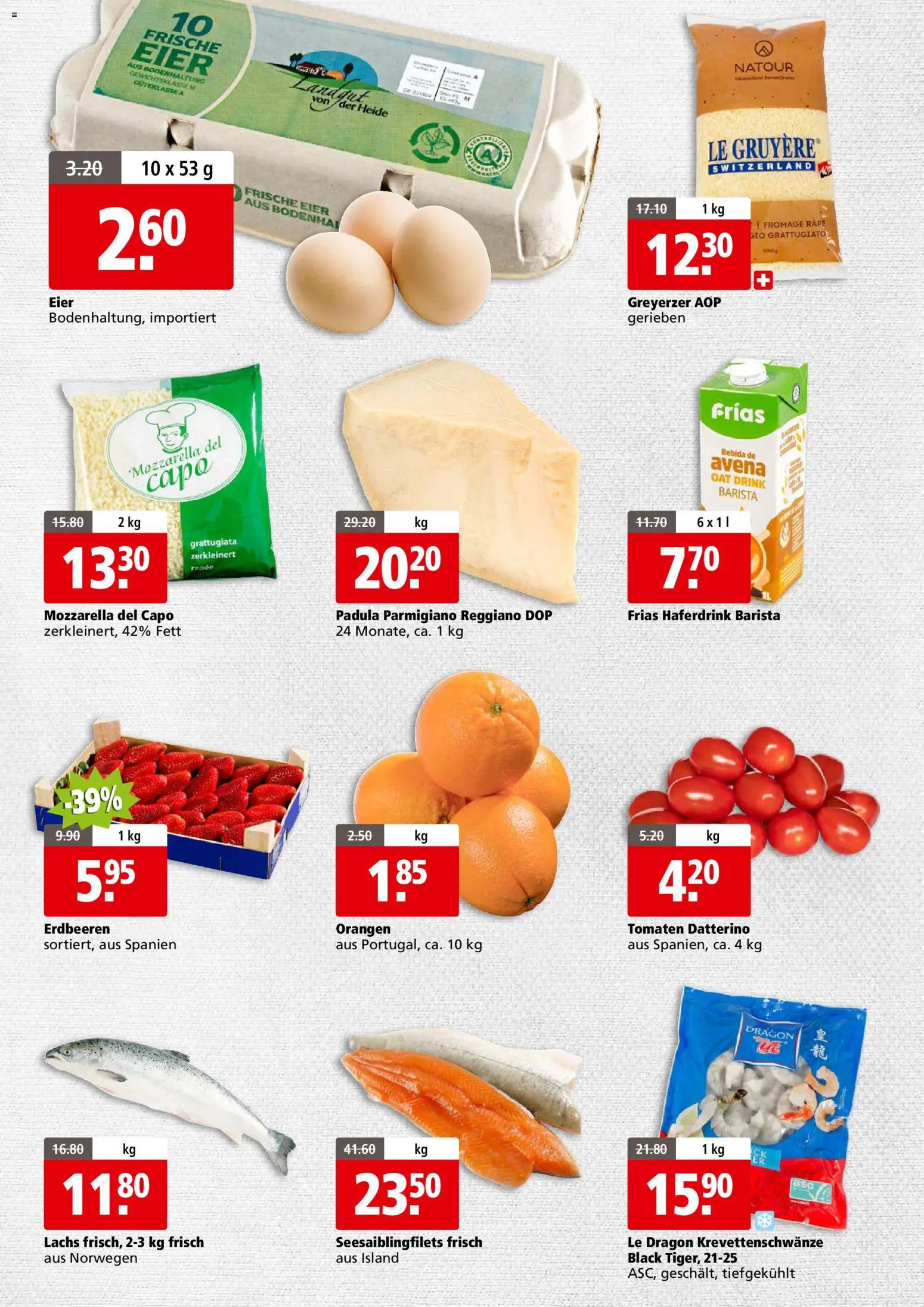 Aligro aktionen Business Schlieren, Gossau SG, Frauenfeld, Rapperswil-Jona, Sargans, Bern – gültig ab 16.03.2026 | Seite: 2 | Produkte: Lachs, Orangen, Tomaten, Erdbeeren