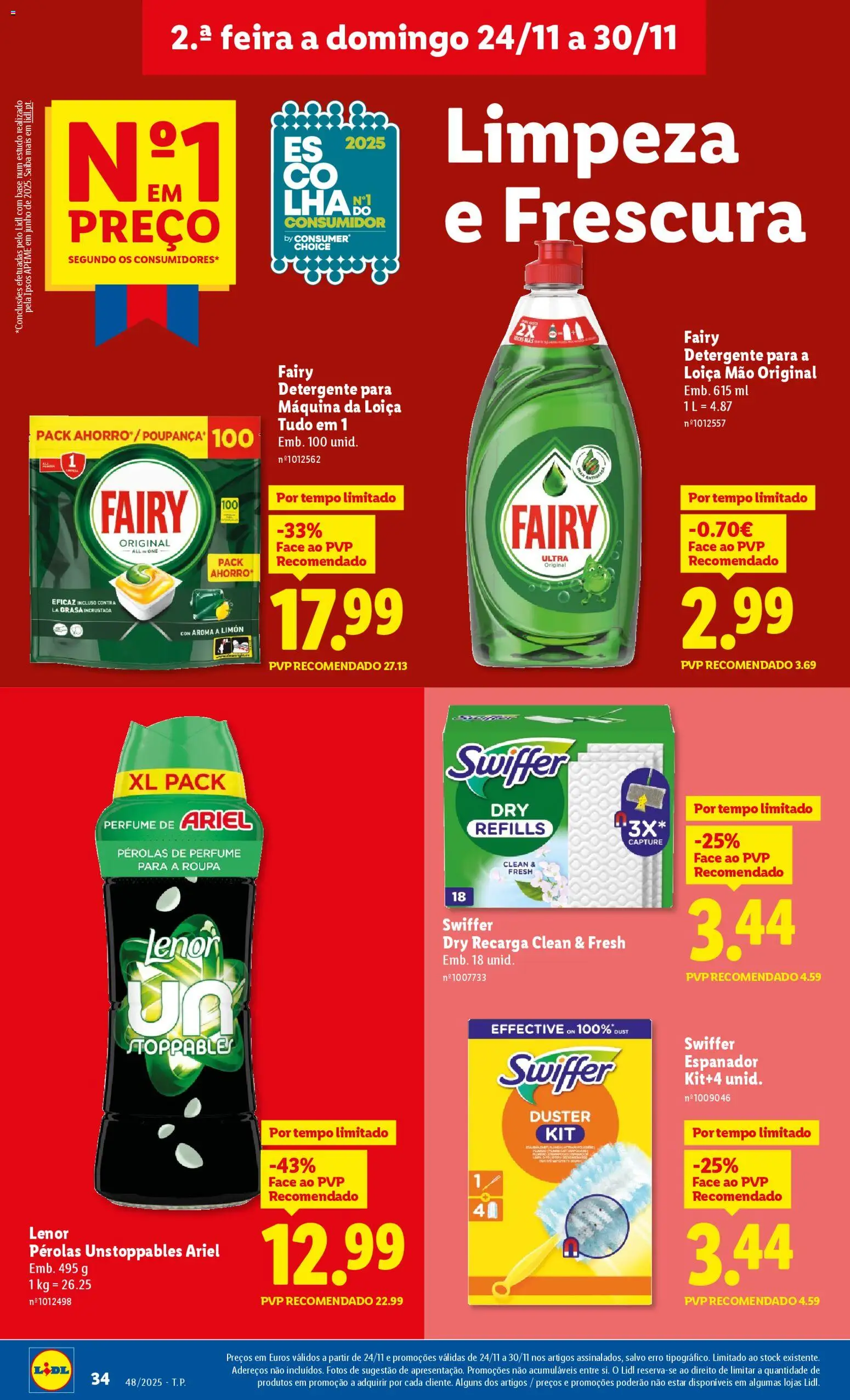 Lidl Black Friday │ válido de 24.11.2025 | Página: 34 | Produtos: Perfume, Base, Detergente