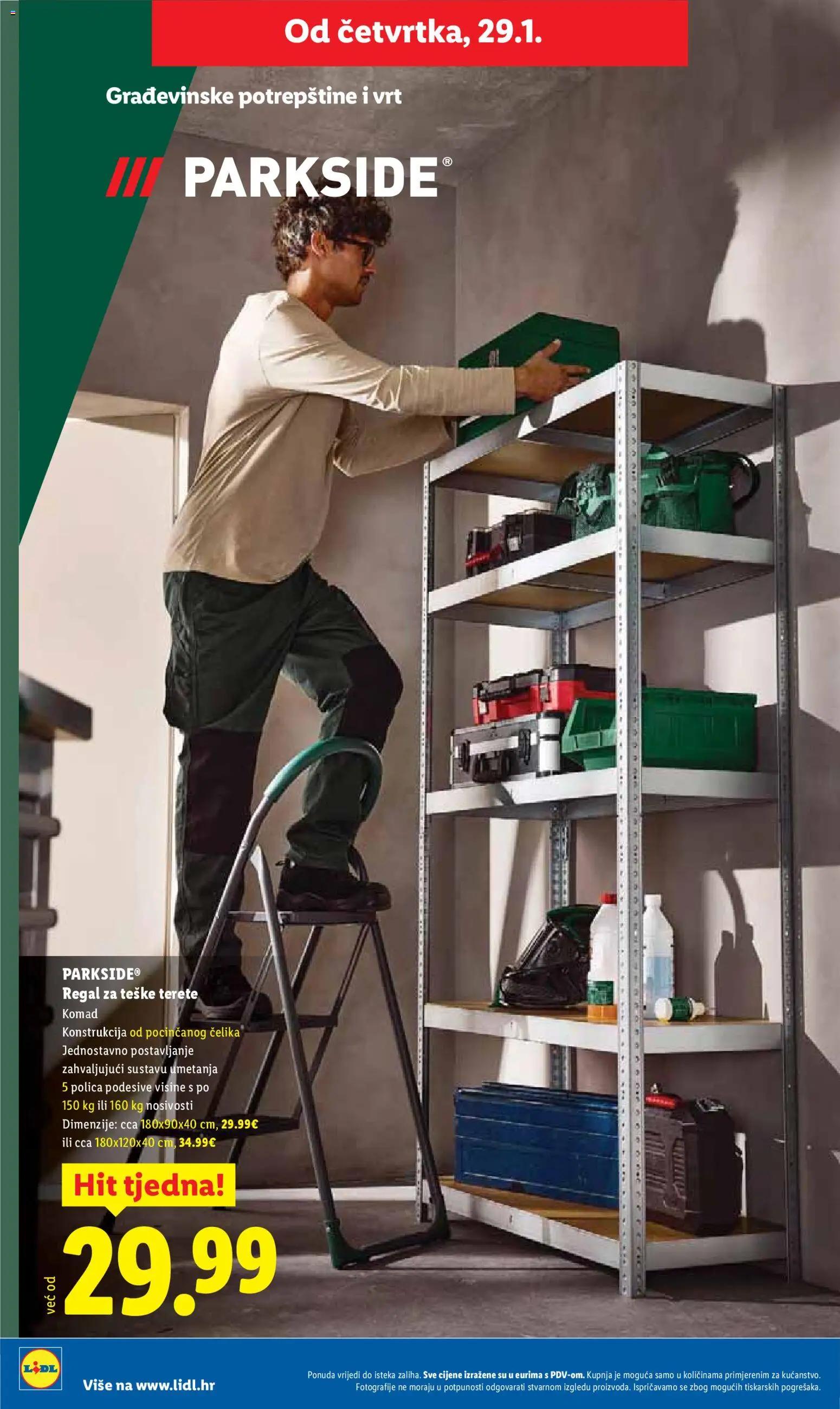 Lidl katalog | vrijedi od 26.01.2026 | Stranica: 28 | Proizvodi: Polica, Regal, Parkside