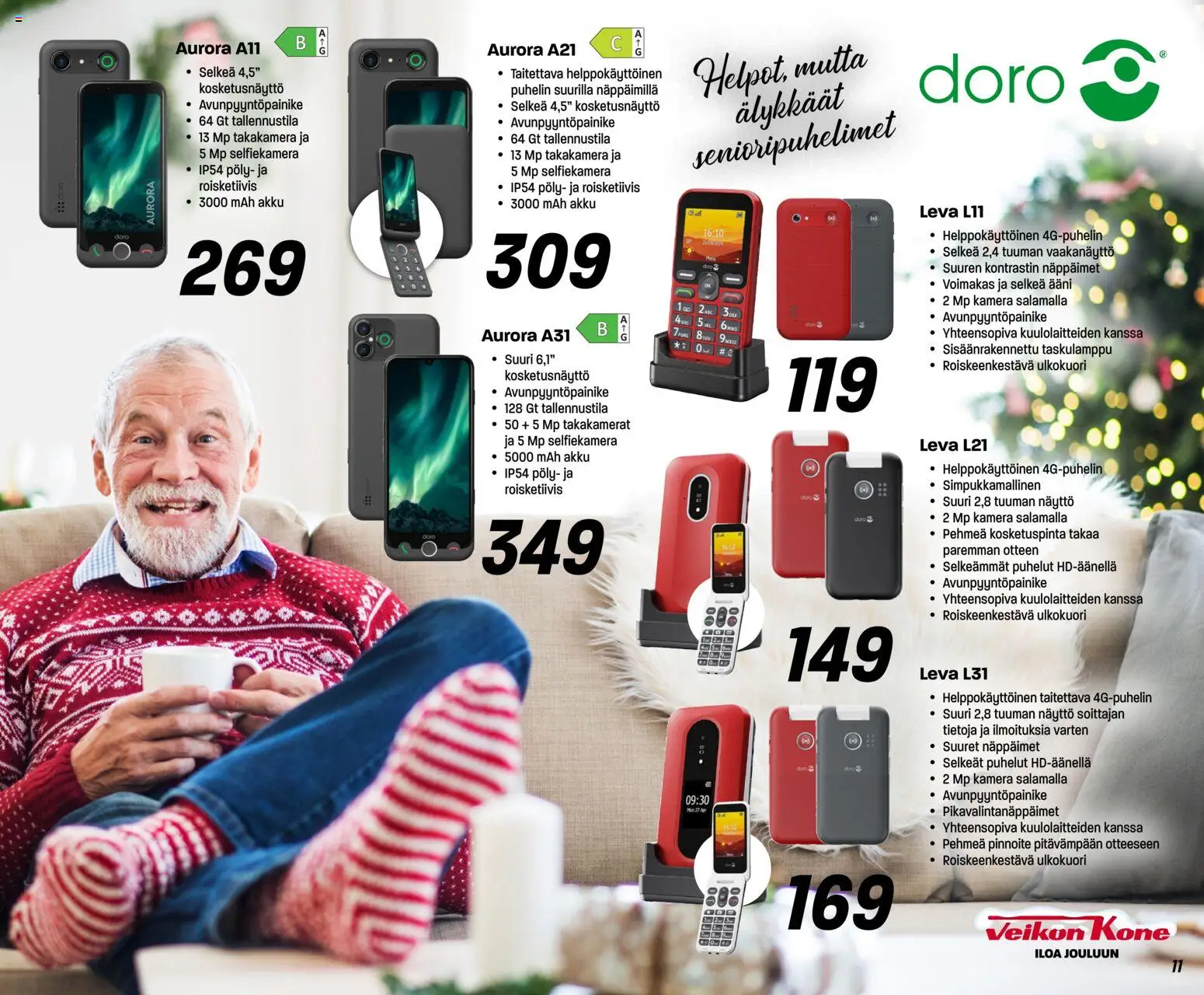 Veikon Kone tarjoukset – voimassa 08.12.2025 alkaen | Sivu: 11 | Tuotteet: Akku, Taskulamppu, Puhelin, Näyttö