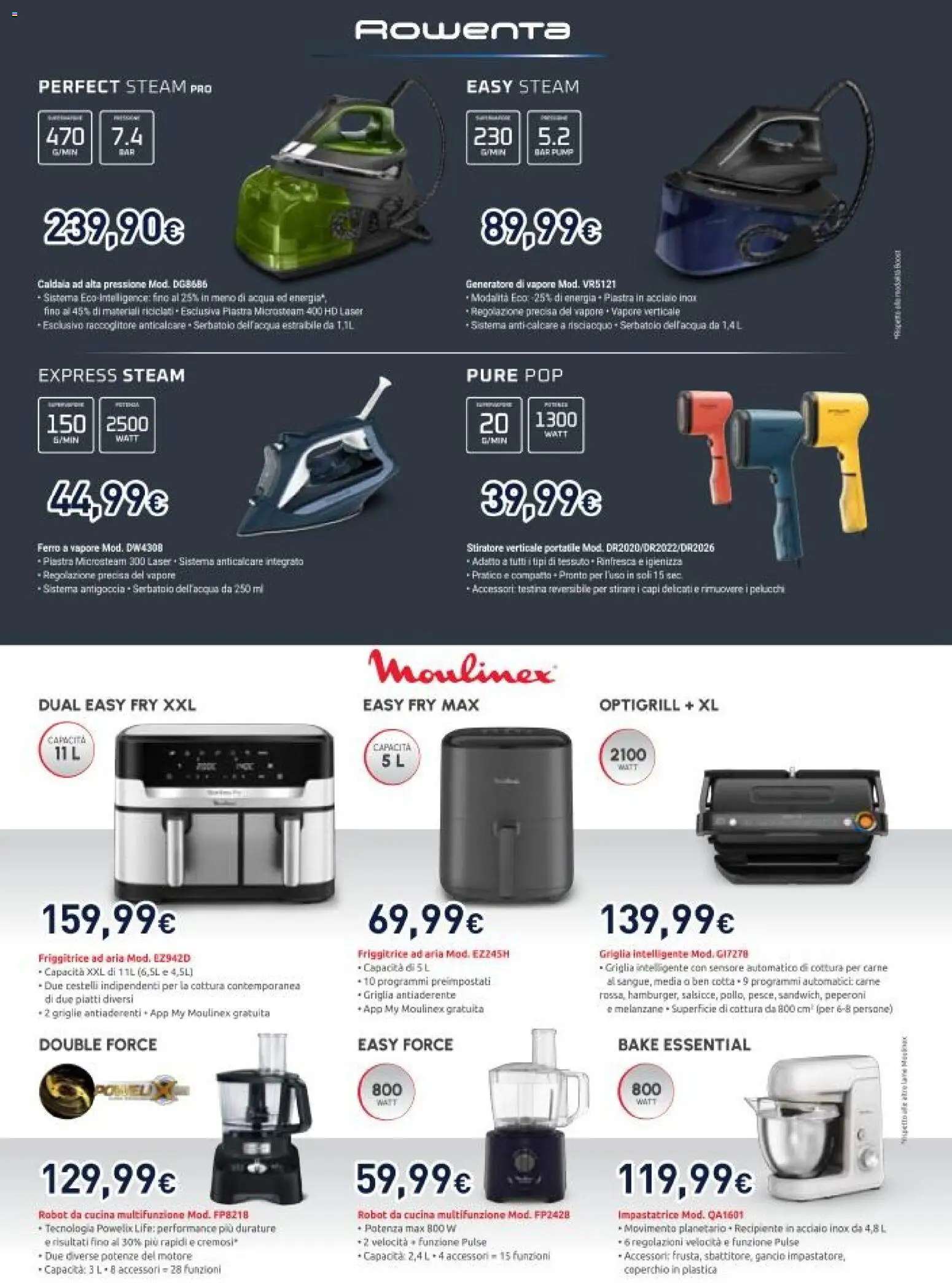 Volantino Unieuro del 20.03.2026 | Pagina: 39 | Prodotti: Stiratore verticale, Anticalcare, Melanzane, Griglia
