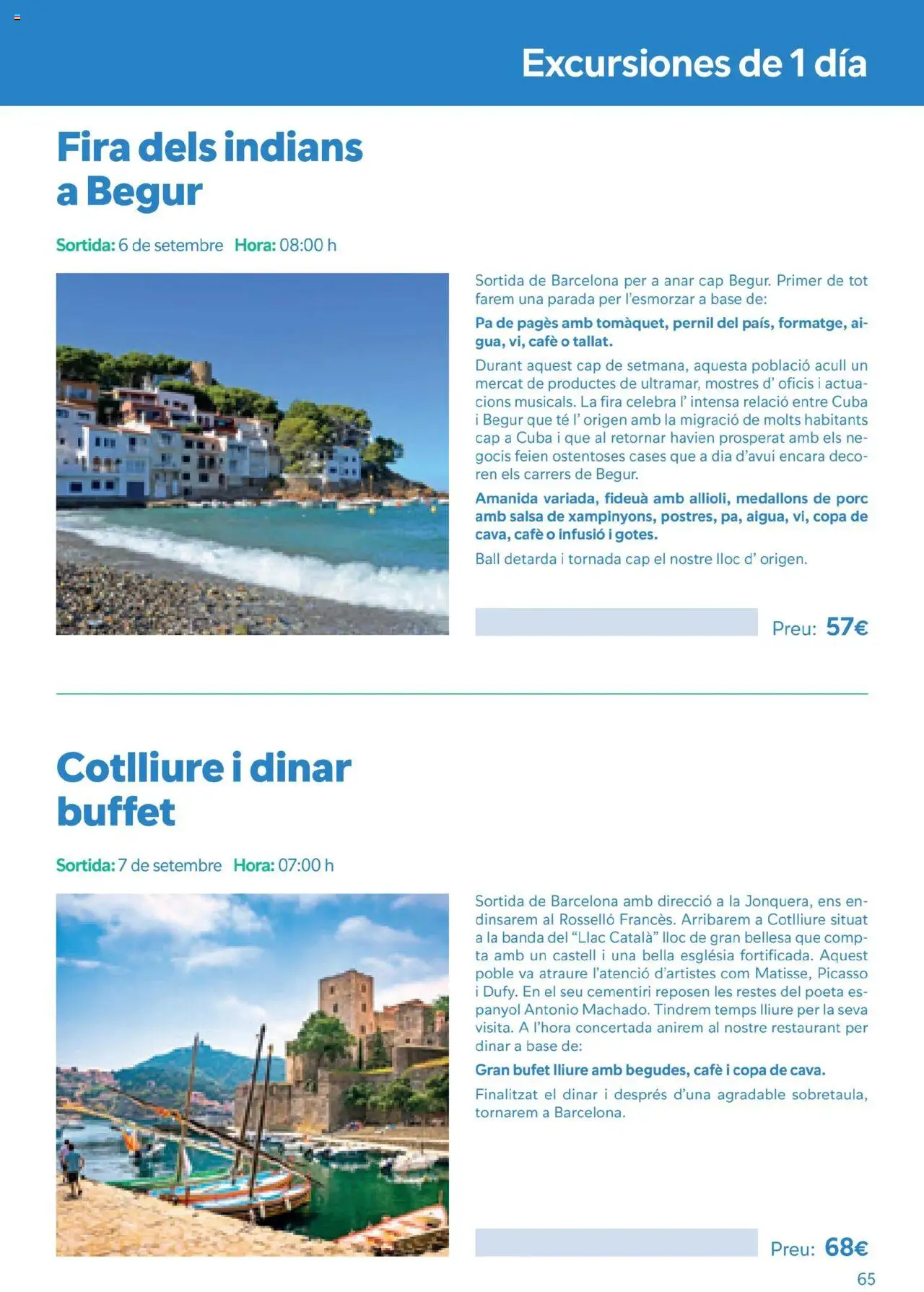 B the travel brand Viatges i Excursions │ válido desde el 01.05.2025 | Página: 65 | Productos: Café, Té