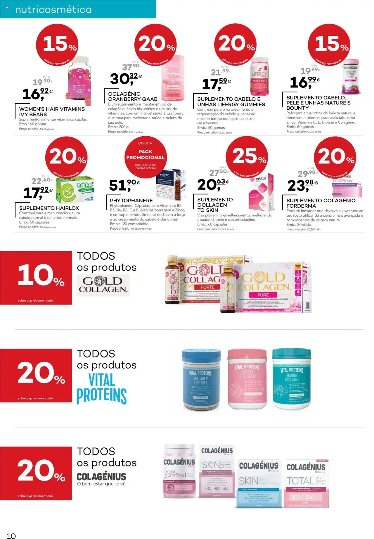 Well’s folheto │ válido de 07.10.2025 | Página: 10 | Produtos: Pó, Colágeno, Óleo, Gomas