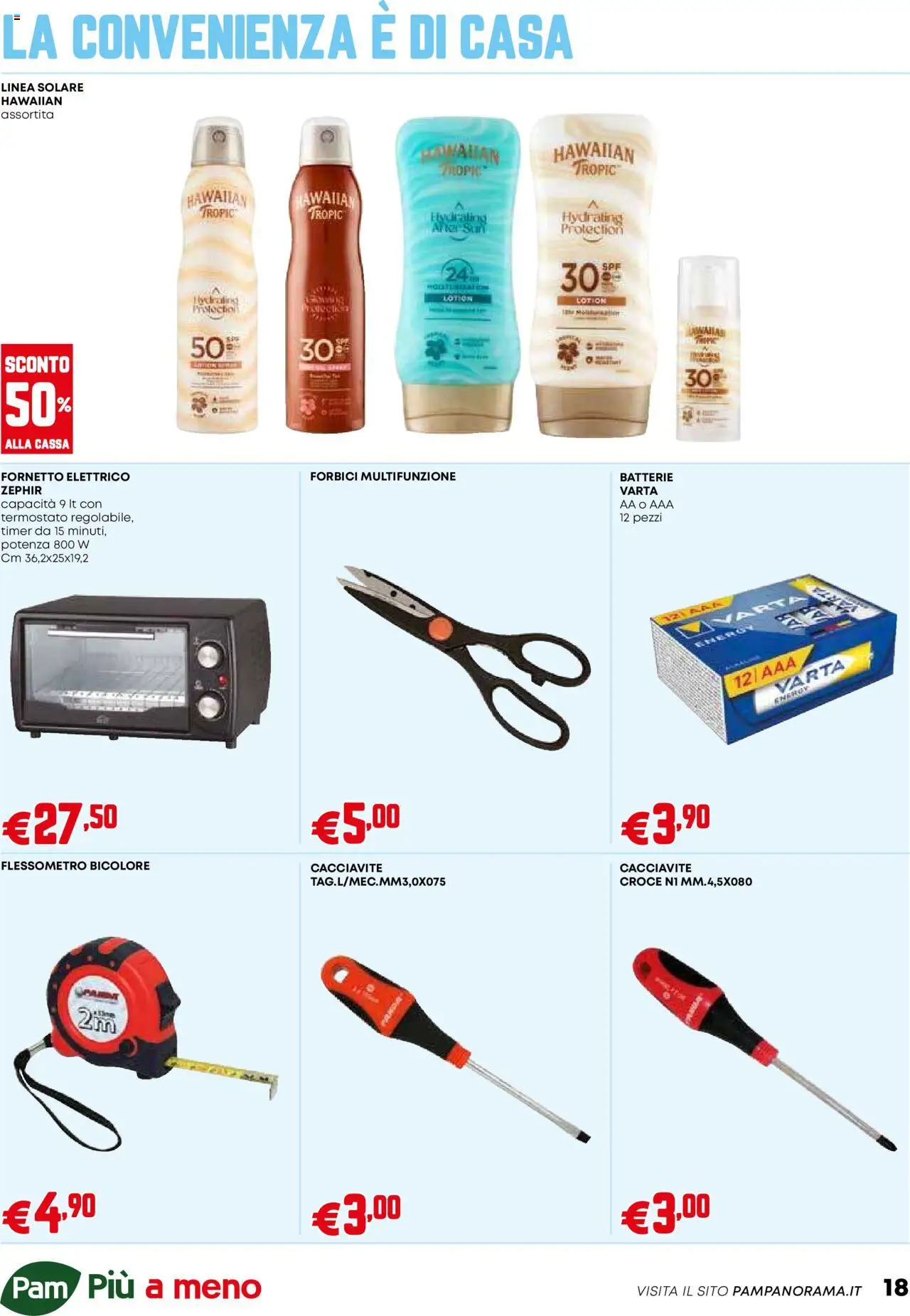 Volantino PAM del 11.09.2025 | Pagina: 18 | Prodotti: Fornetto, Cacciavite, Batterie