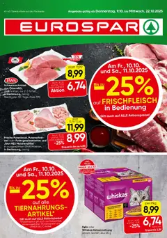 Eurospar Flugblatt - Niederösterreich ab 09.10.2025 gültig