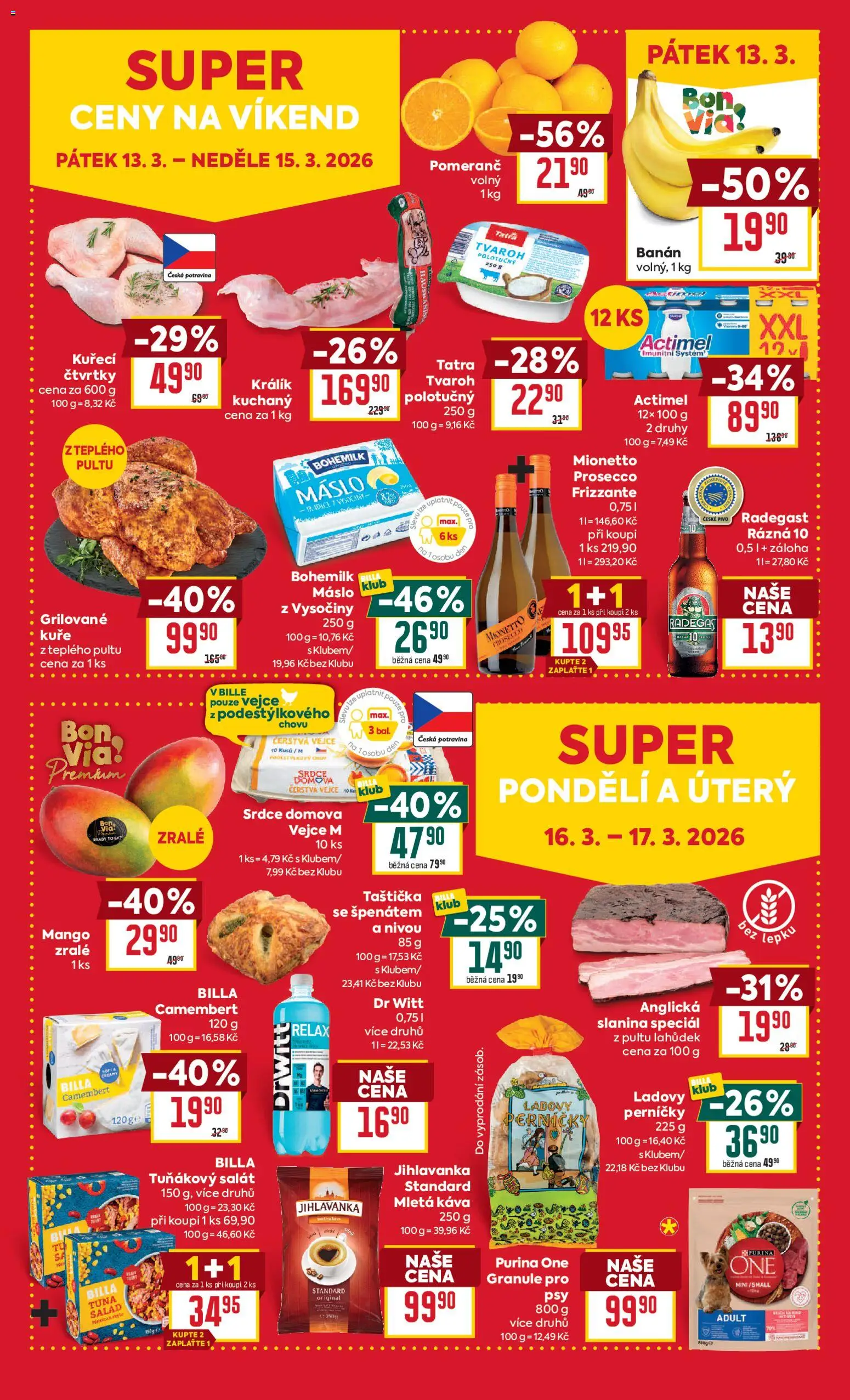 Billa Malý leták od 11.03.2026 | Strana: 4 | Produkty: Vejce, Káva, Mionetto, Kuře