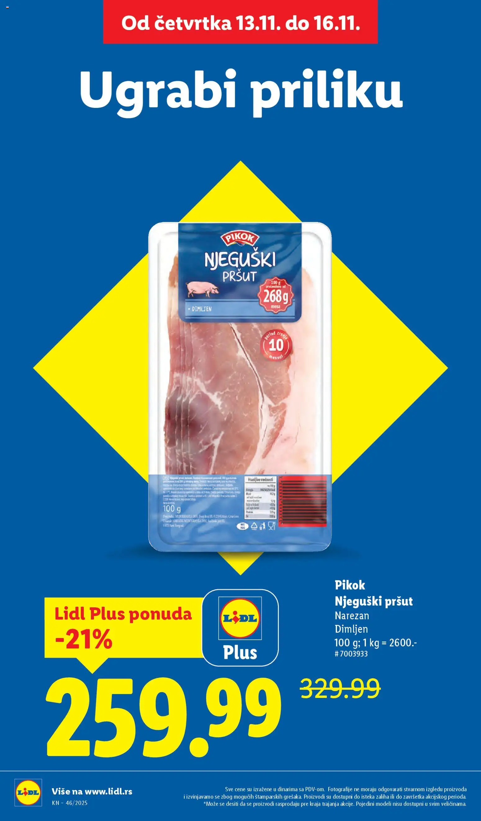 Lidl katalog - važi od 13.11.2025 | Strana: 2 | Proizvode: Pršut, Njeguški pršut