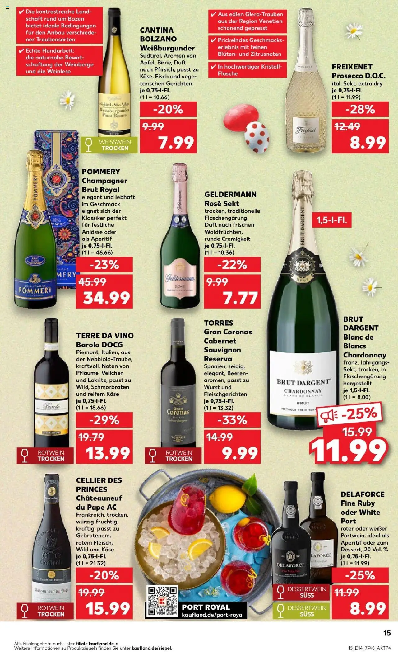 Kaufland - Nürnberg, Fürther Straße 187 - gültig ab dem 03.04.2025 | Seite: 15 | Produkte: Käse, Freixenet, Weißwein, Prosecco