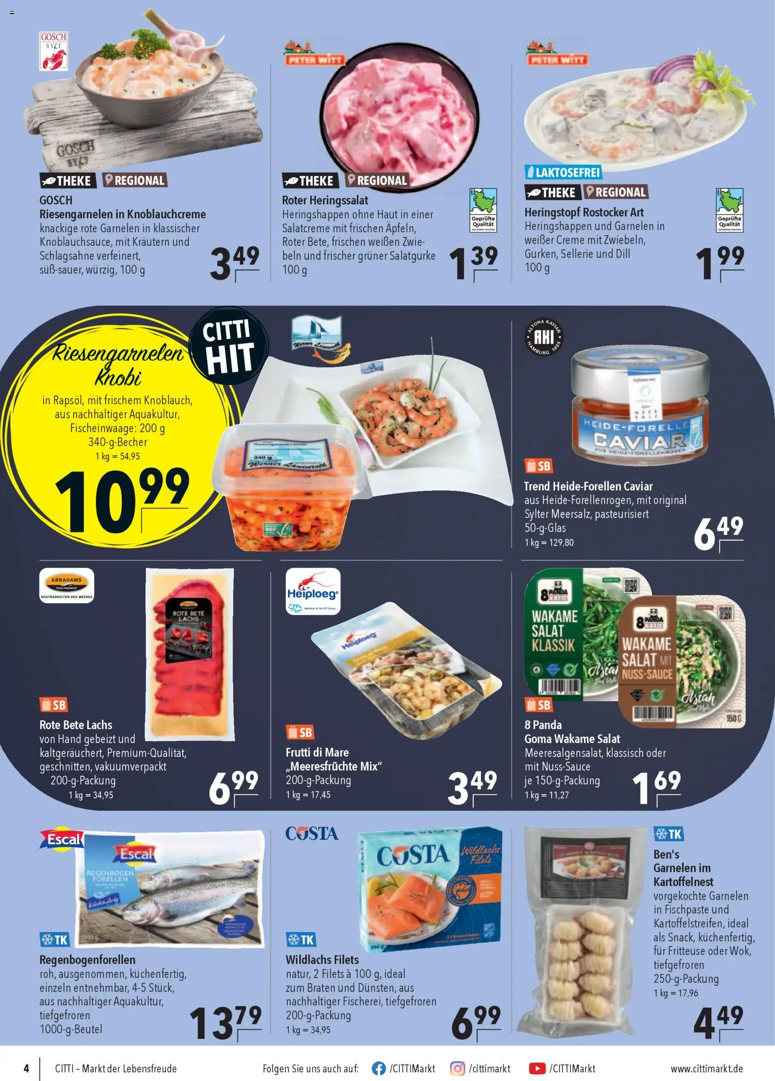 CITTI Markt Prospekt 	 – gültig ab 25.02.2026 | Seite: 4 | Produkte: Theke, Creme, Dill, Salat