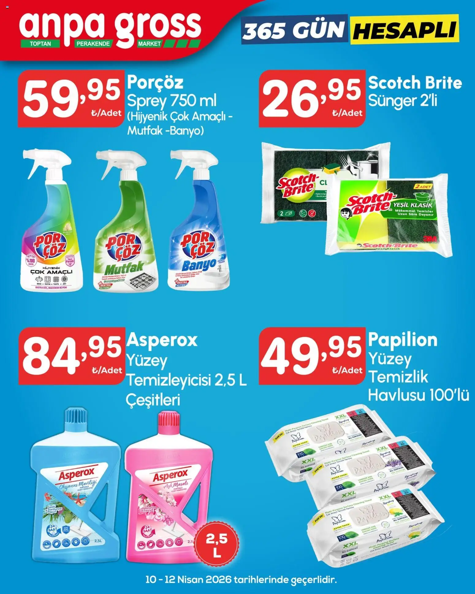 Anpa Gross Katalog - 10.04.2026 tarihinden itibaren geçerlidir | Sayfa: 13 | Ürünler: Banyo, Saat, Soda