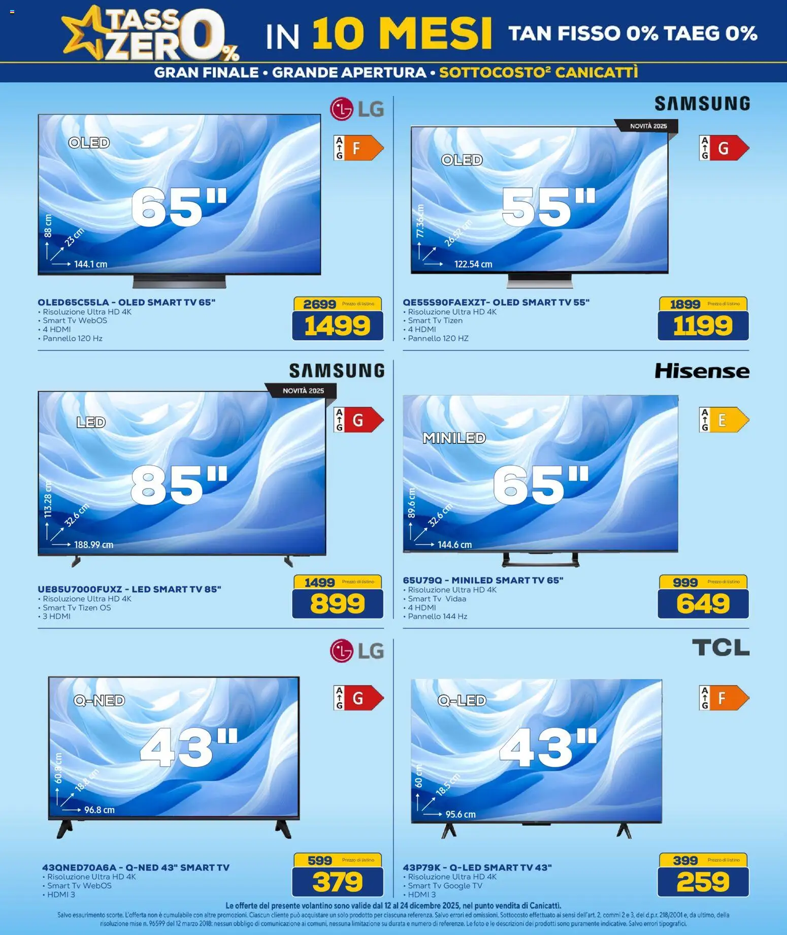 Volantino Euronics del 12.12.2025 | Pagina: 26 | Prodotti: smart TV, TV, Samsung