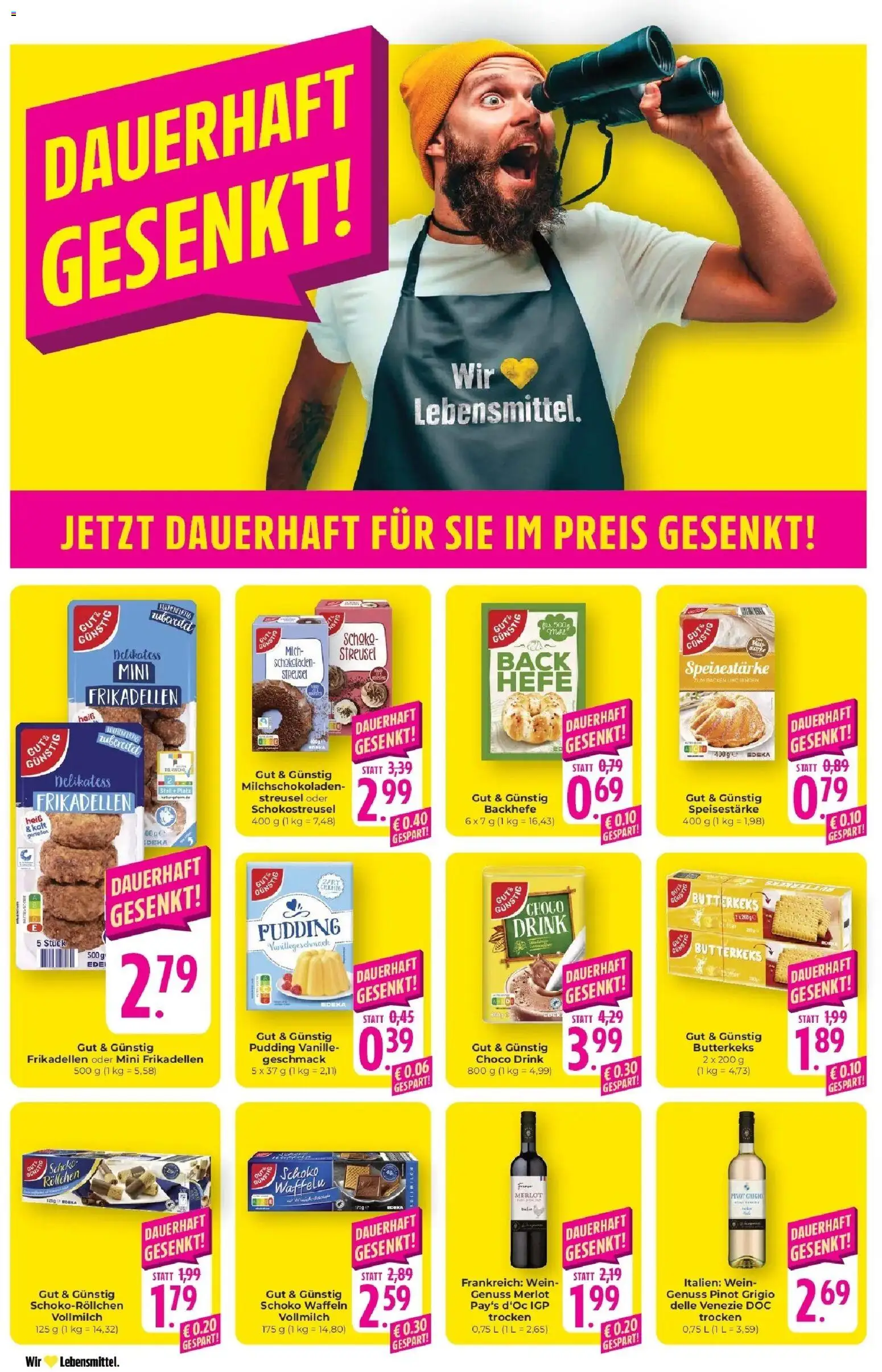 Angebote - Hieber's Frischecenter: Meine Woche – gültig ab 29.03.2026 | Seite: 17 | Produkte: Merlot, Pudding, Waffeln, Wein