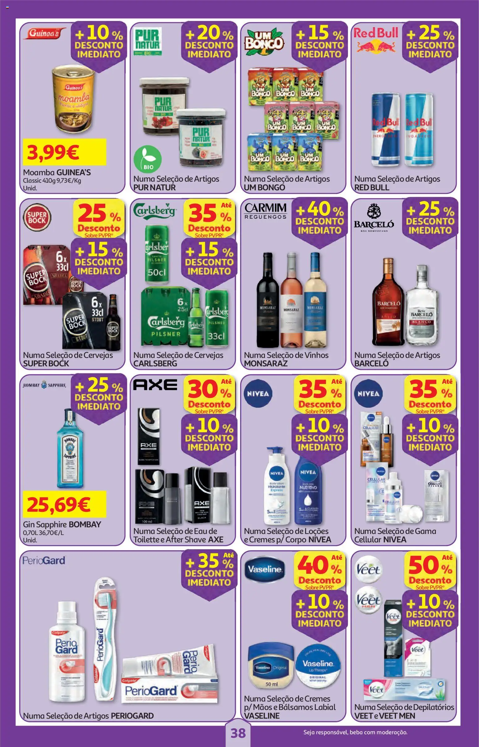 Auchan folheto │ válido de 05.02.2026 | Página: 38 | Produtos: Super bock, Gin