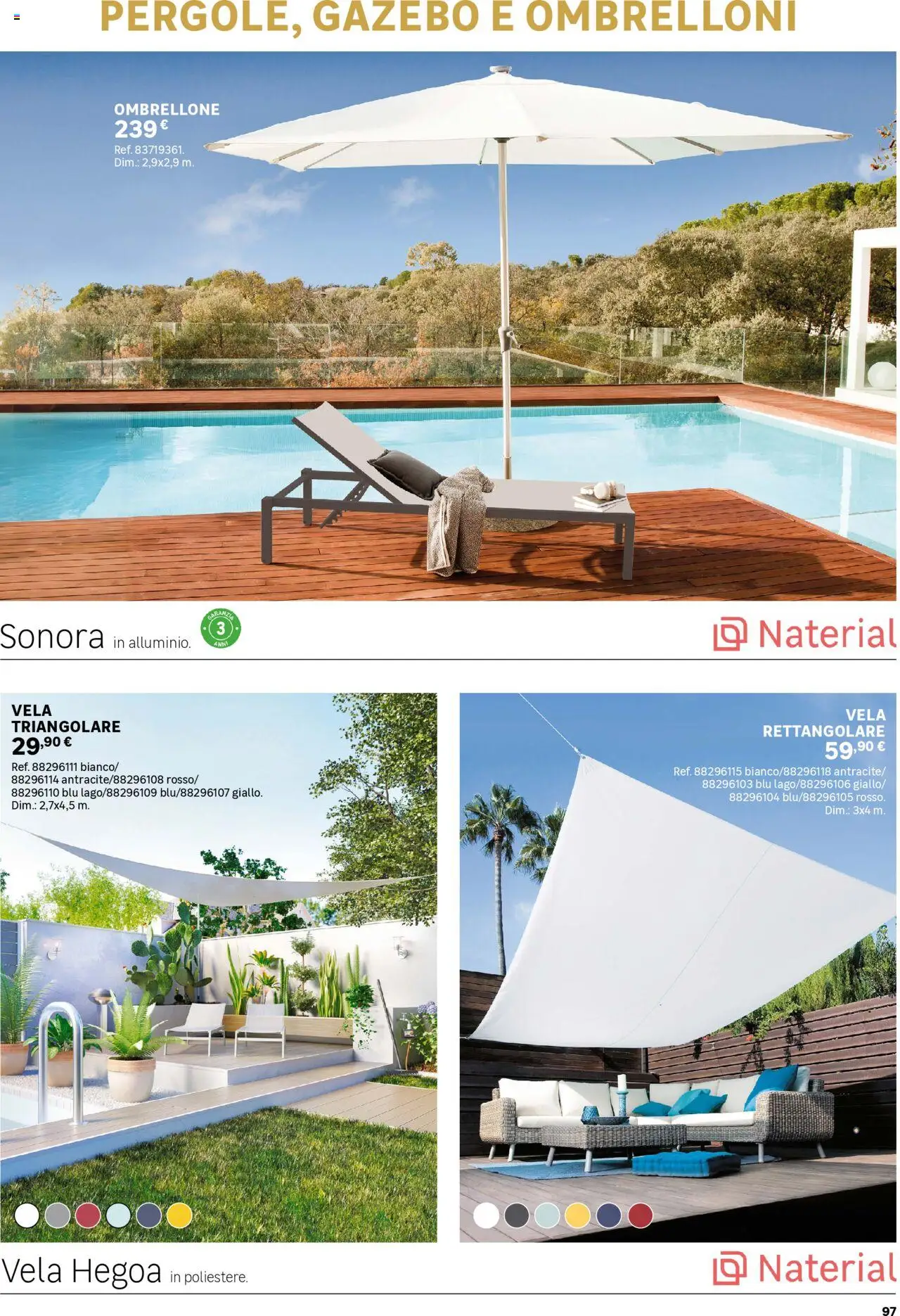 Volantino Leroy Merlin del 02.06.2025 | Pagina: 97 | Prodotti: Ombrellone, Gazebo