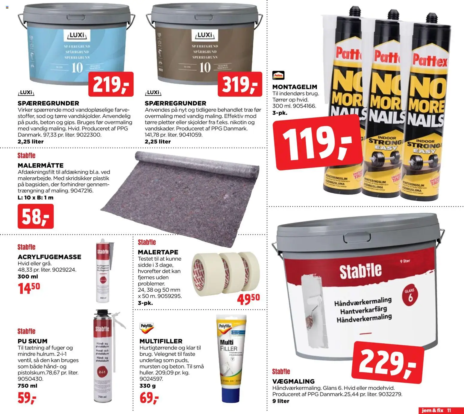 Jem & fix tilbudsavis – gyldig fra 18.01.2026 | Side: 11 | Produkter: Søm