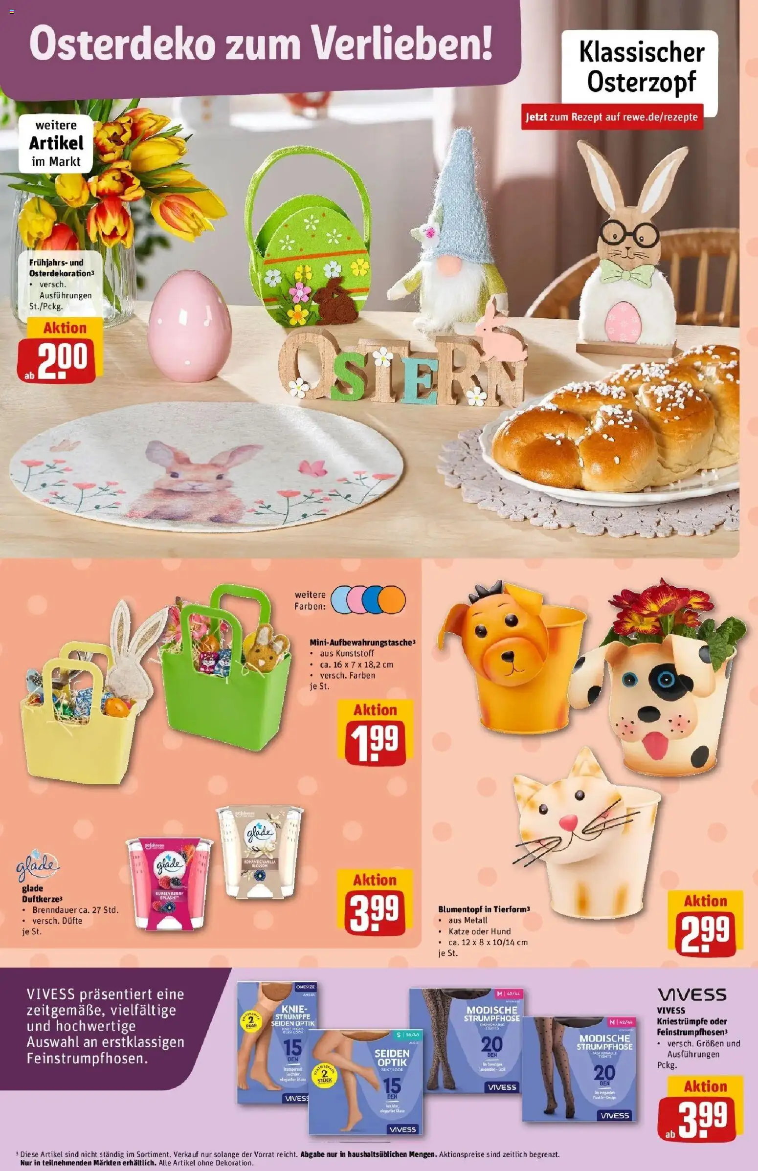 Rewe Prospekt Asslar	 – gültig ab 02.03.2026 | Seite: 30 | Produkte: Strümpfe, Kniestrümpfe, Blumentopf, Strumpfhose