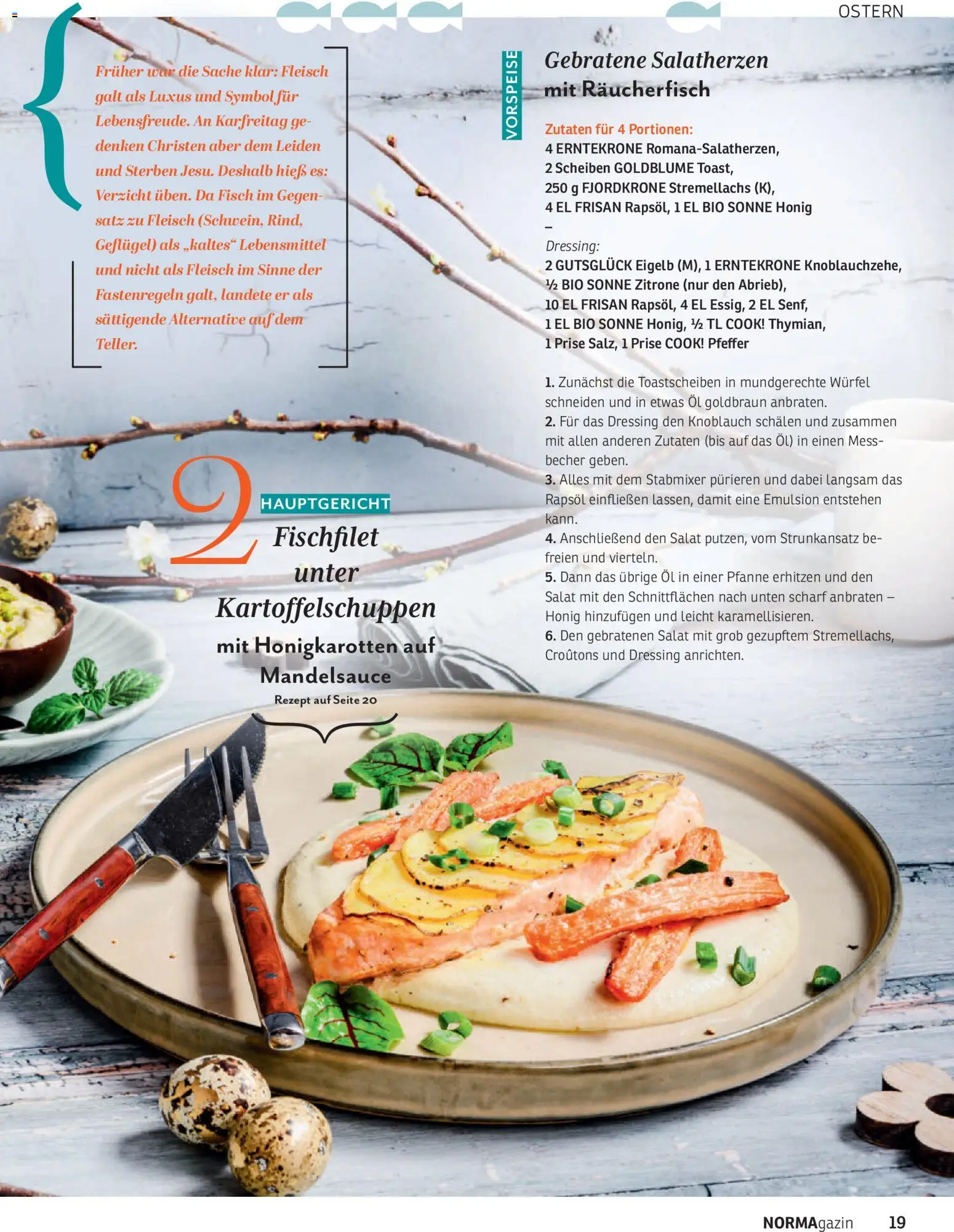 Norma NORMAgazin März/April 2026 – gültig ab 01.03.2026 | Seite: 19 | Produkte: Pfeffer, Knoblauch, Fleisch, Salat