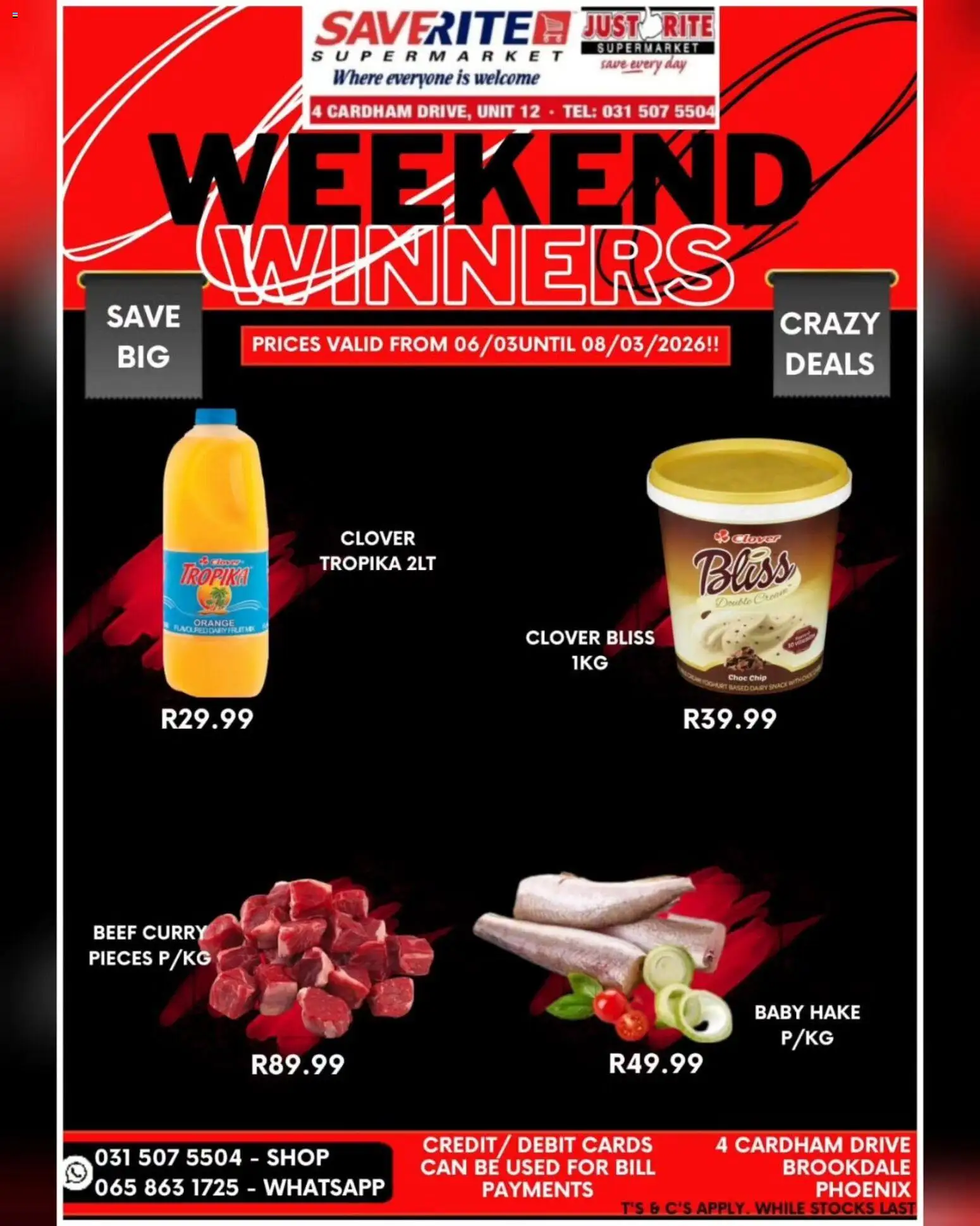 New Saverite catalogue – valid from 06.03.2026 | Page: 2 | Products: Beef, Cream